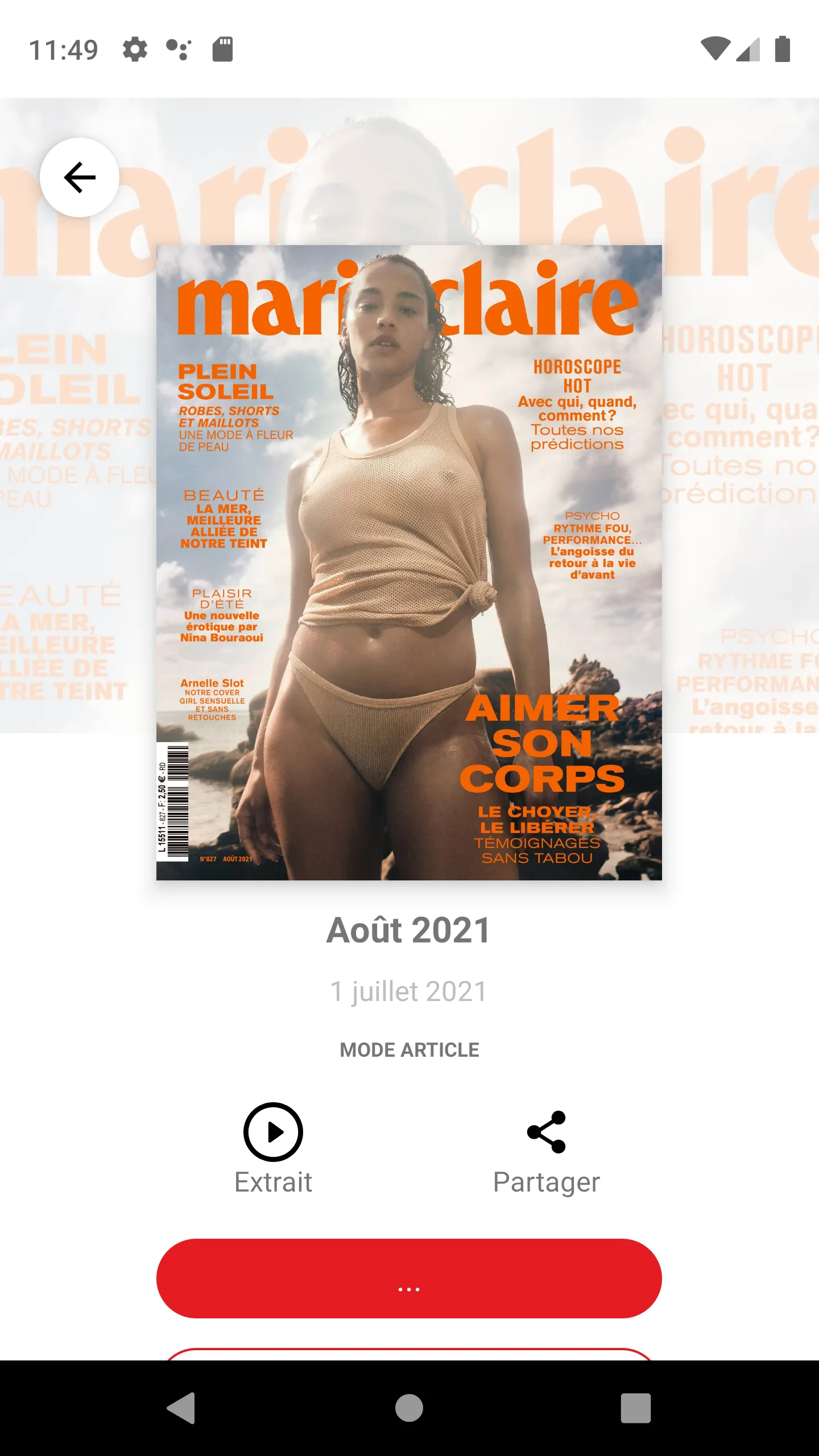 Marie Claire France | Indus Appstore | Screenshot