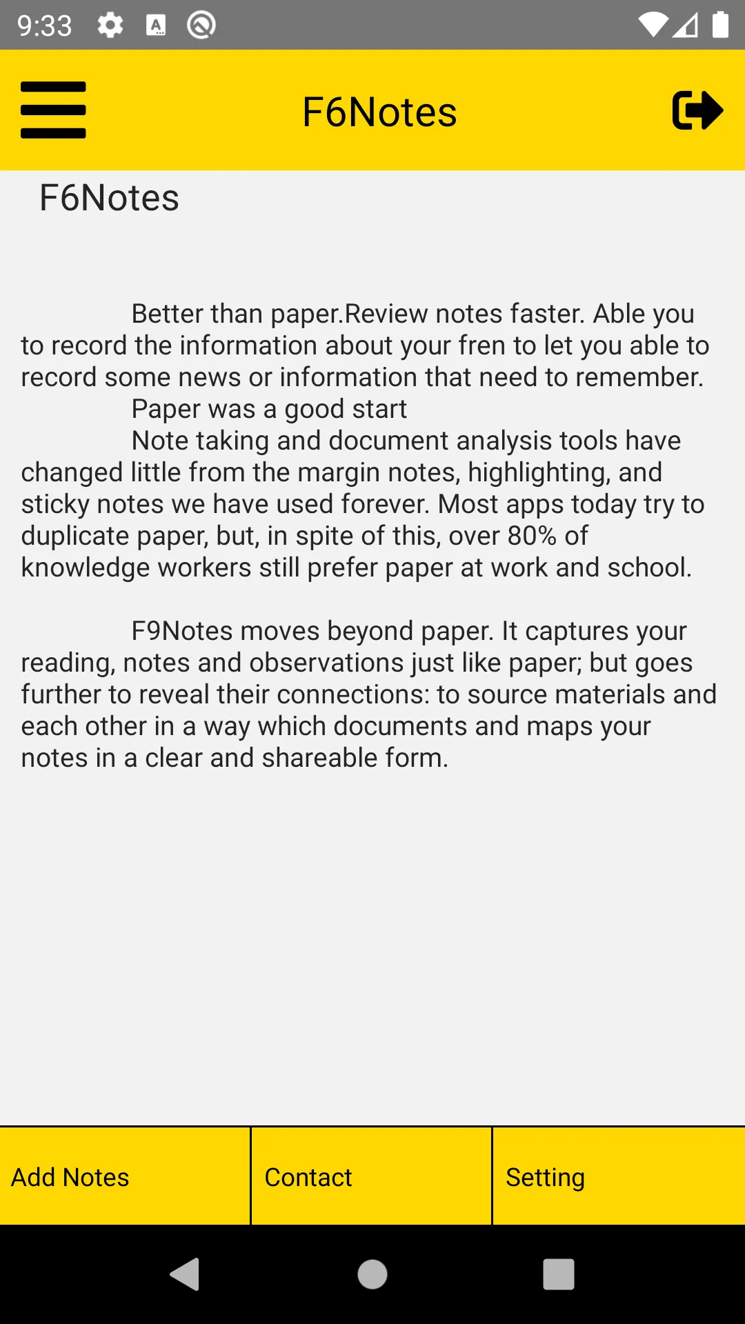 F6Notes | Indus Appstore | Screenshot