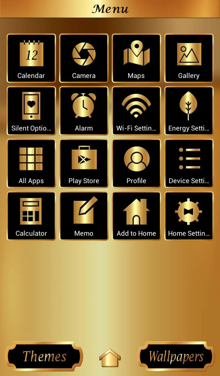 Gold +HOME Theme | Indus Appstore | Screenshot