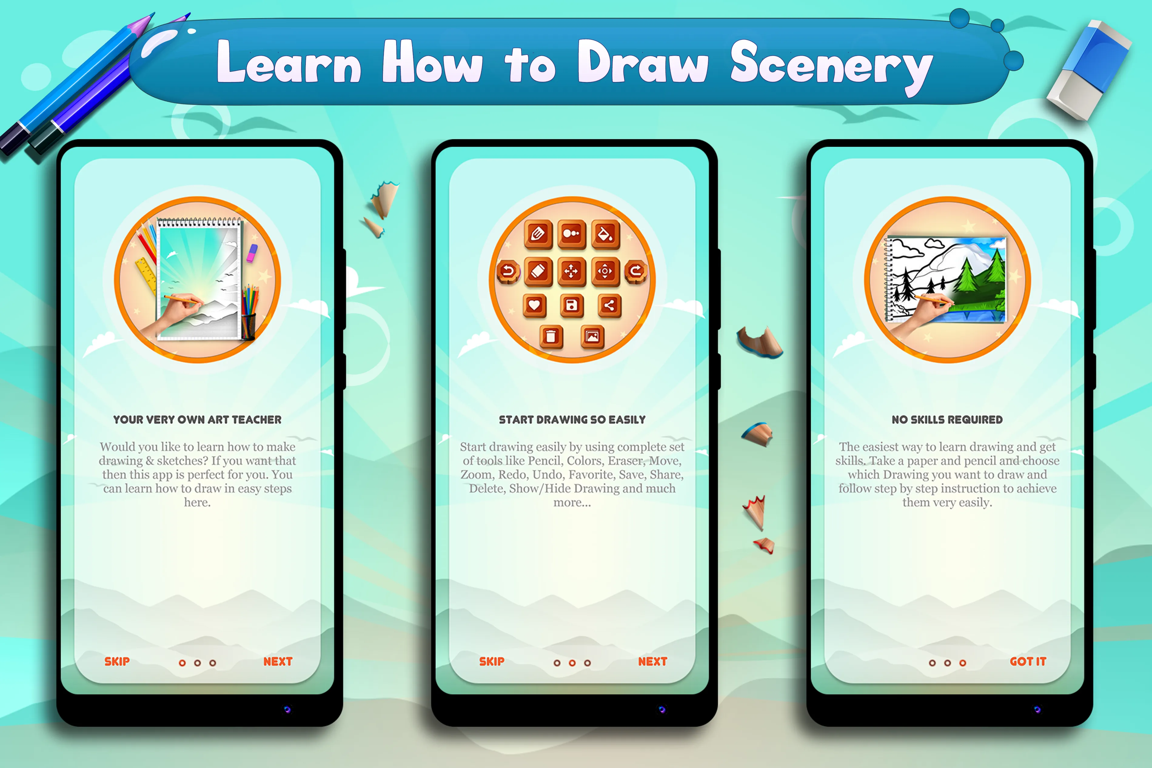 Learn to Draw Scenery & Nature | Indus Appstore | Screenshot