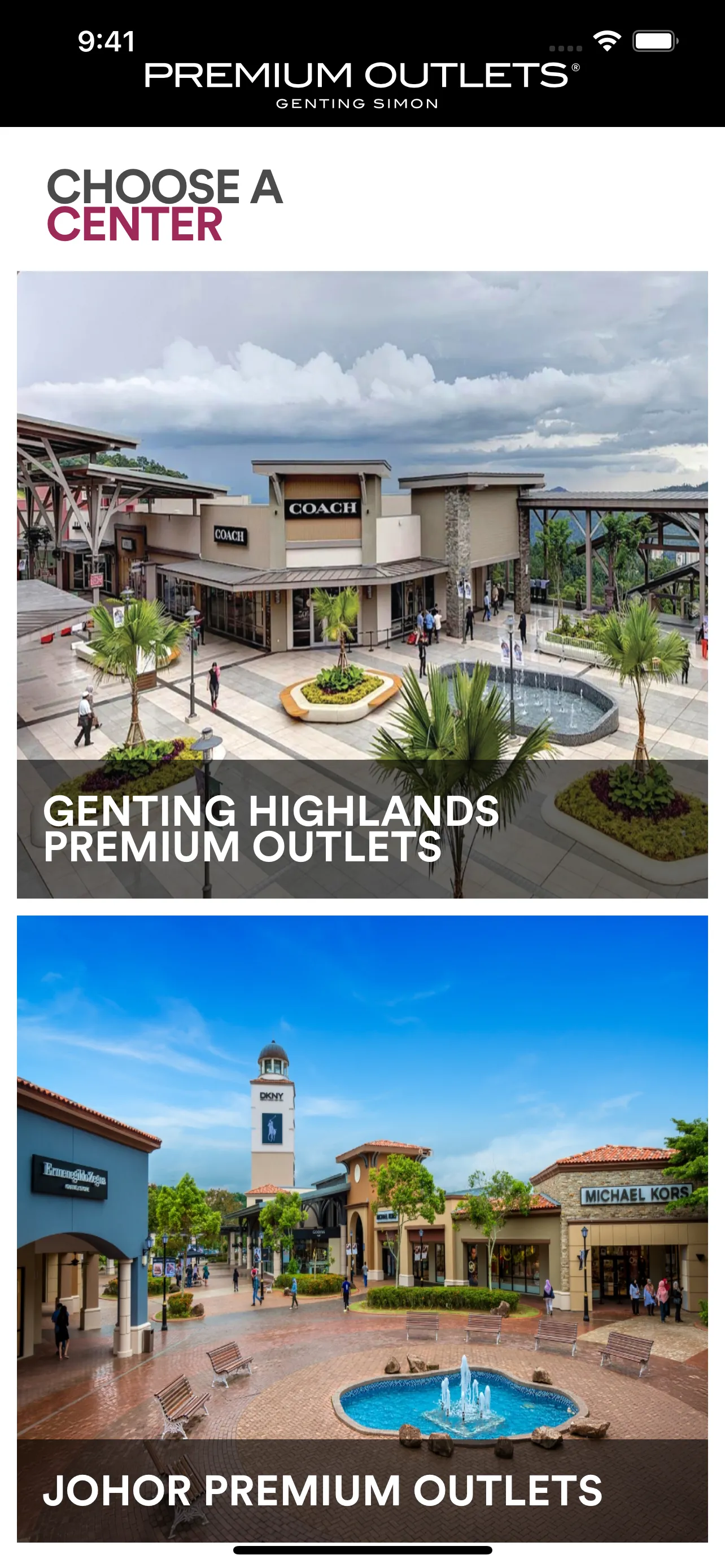 Premium Outlets Malaysia | Indus Appstore | Screenshot