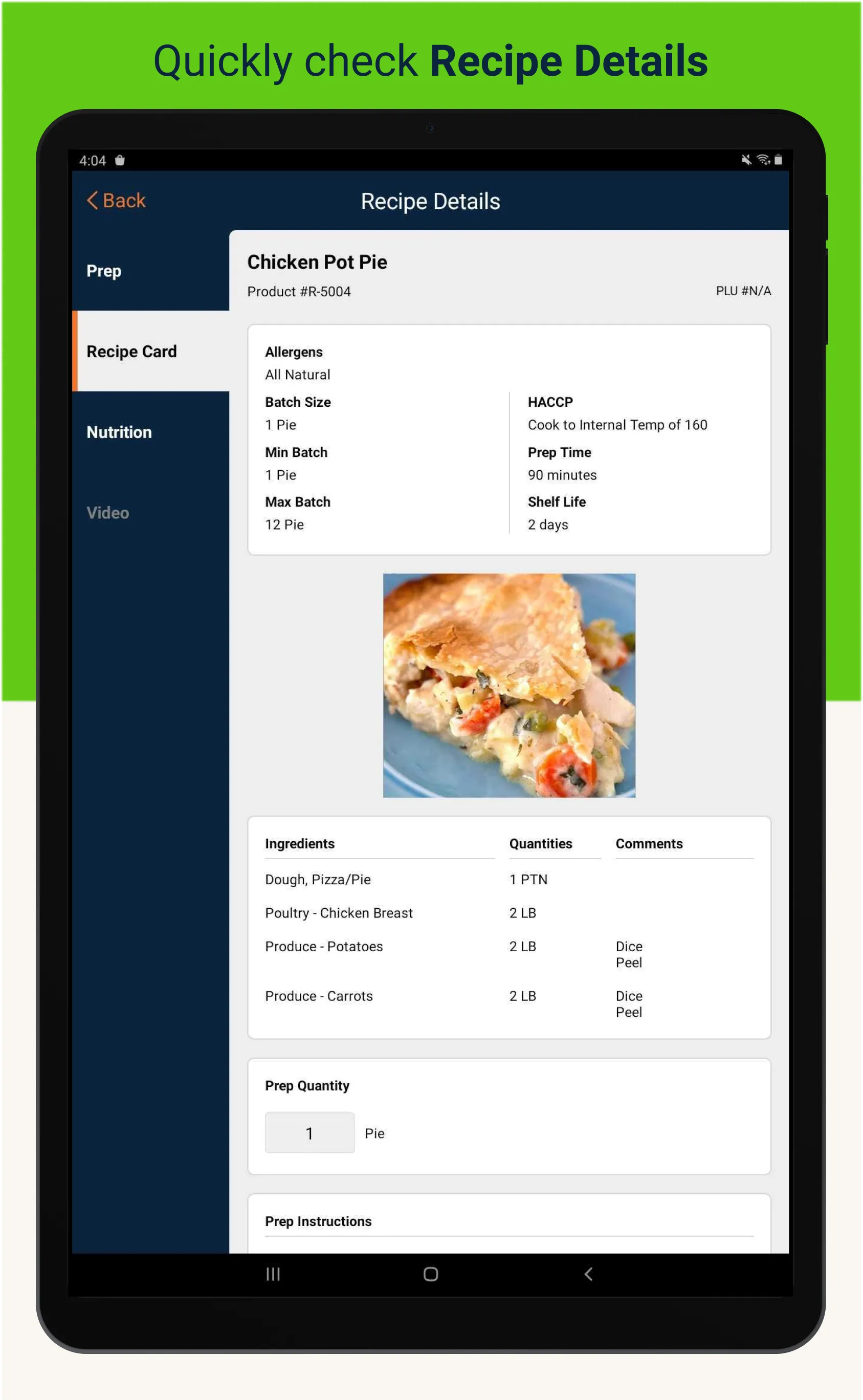 Crunchtime Kitchen Sync | Indus Appstore | Screenshot