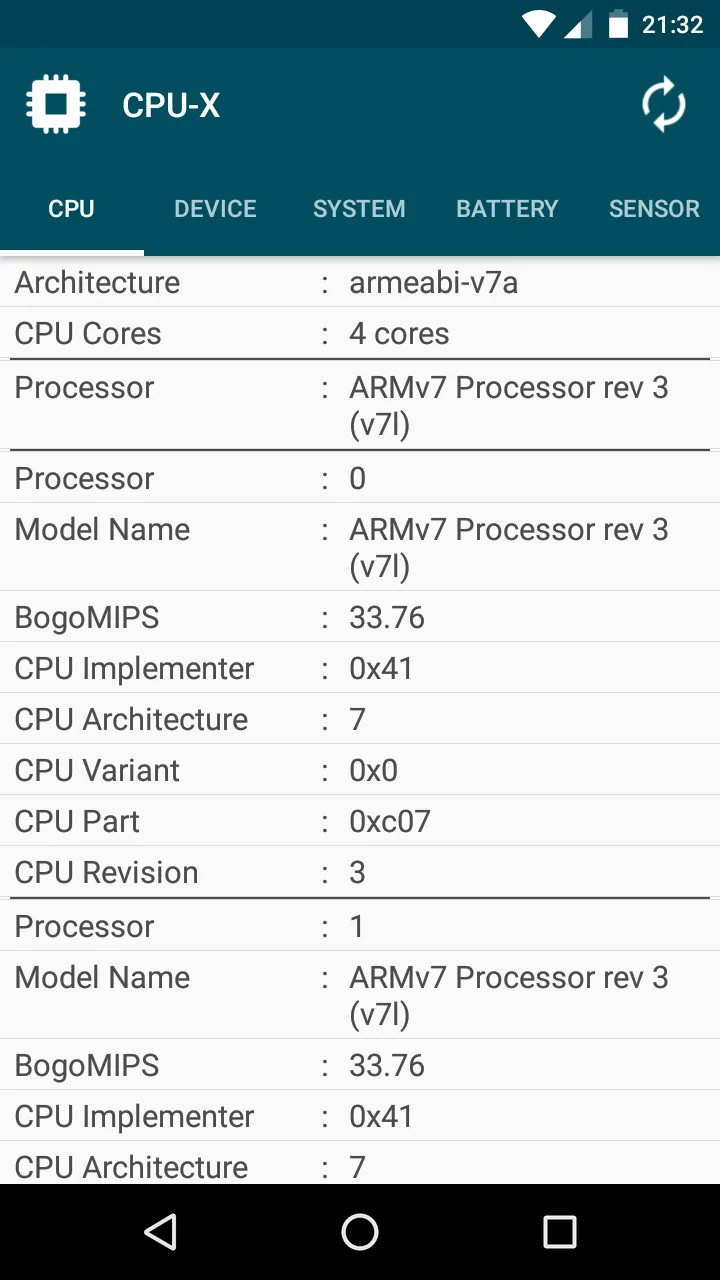 CPU-X | Indus Appstore | Screenshot