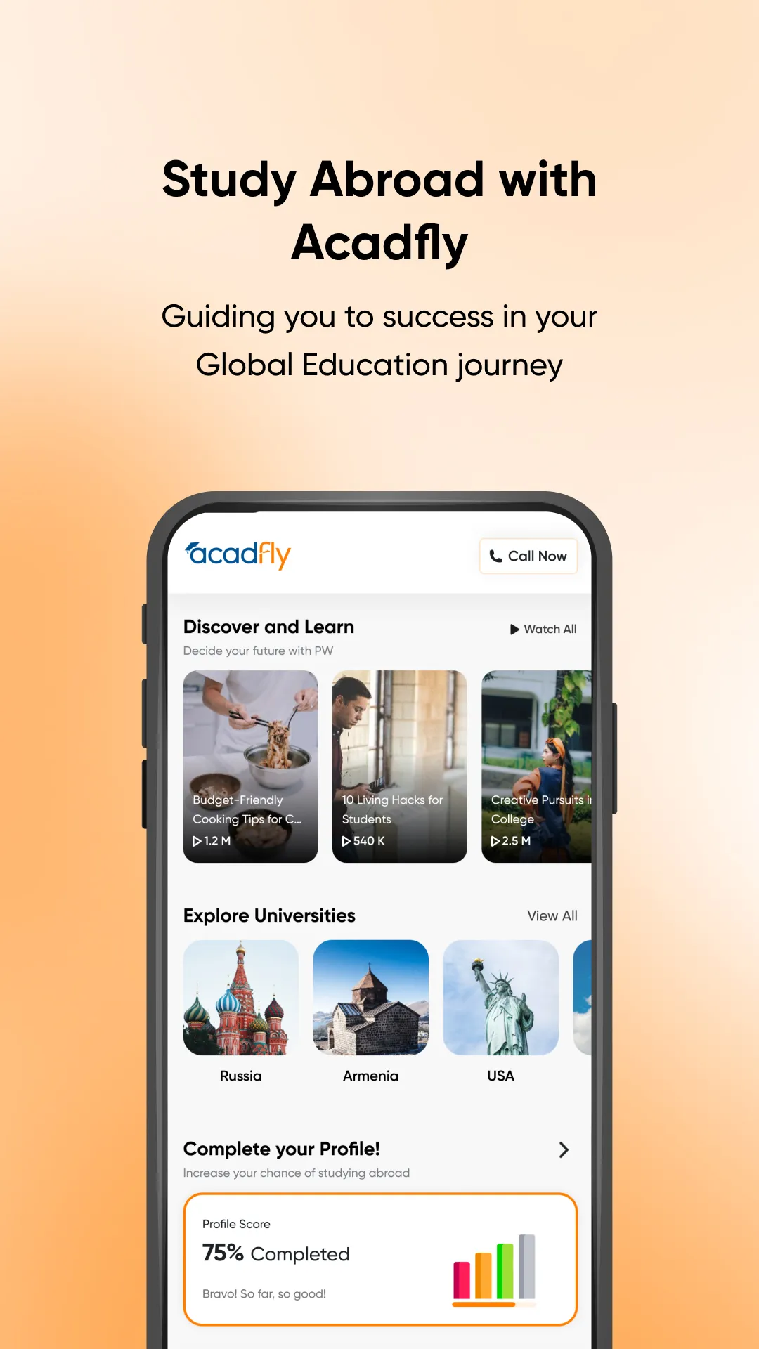 Acadfly : Study Abroad | Indus Appstore | Screenshot