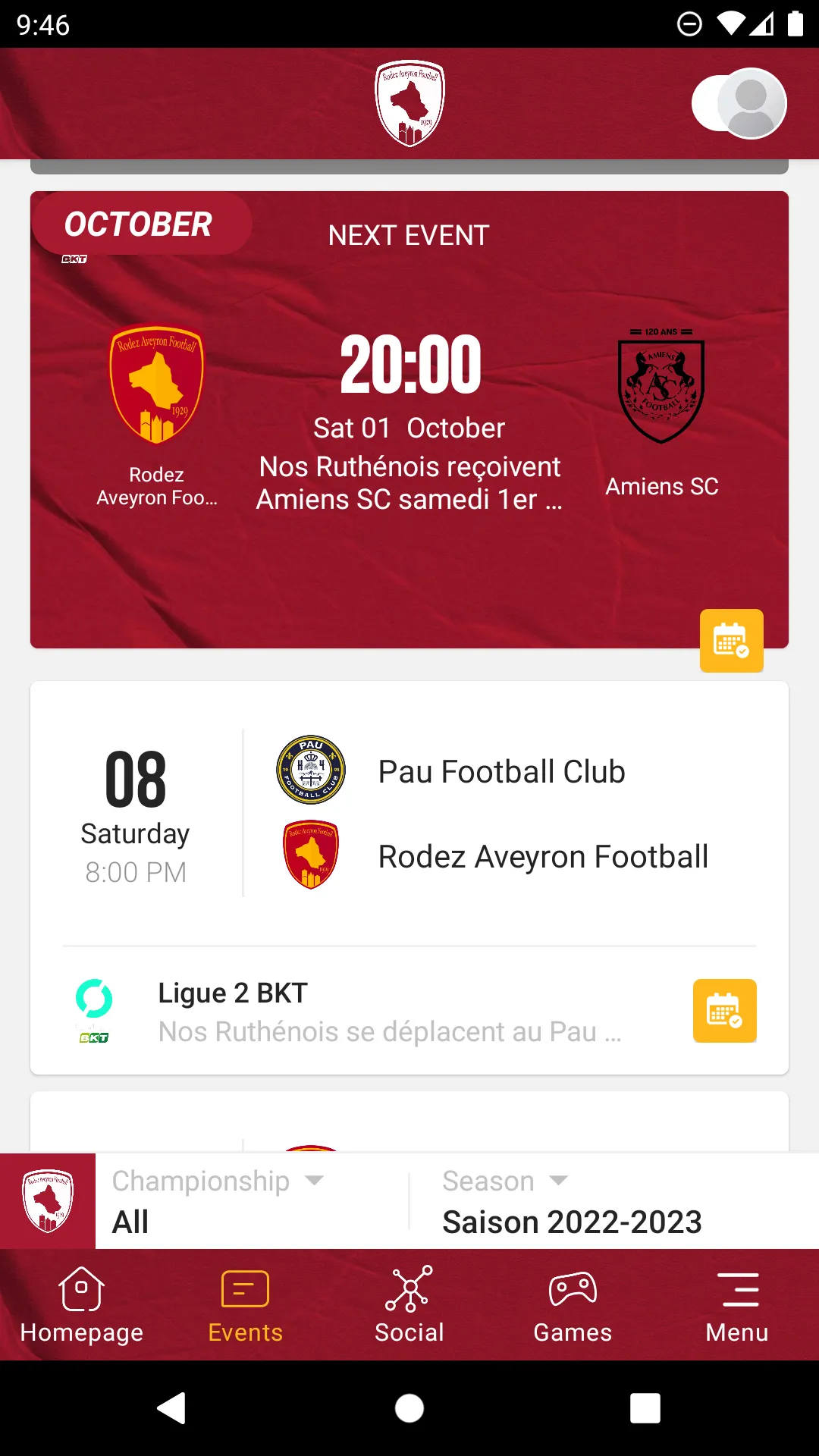 Rodez Aveyron Football | Indus Appstore | Screenshot