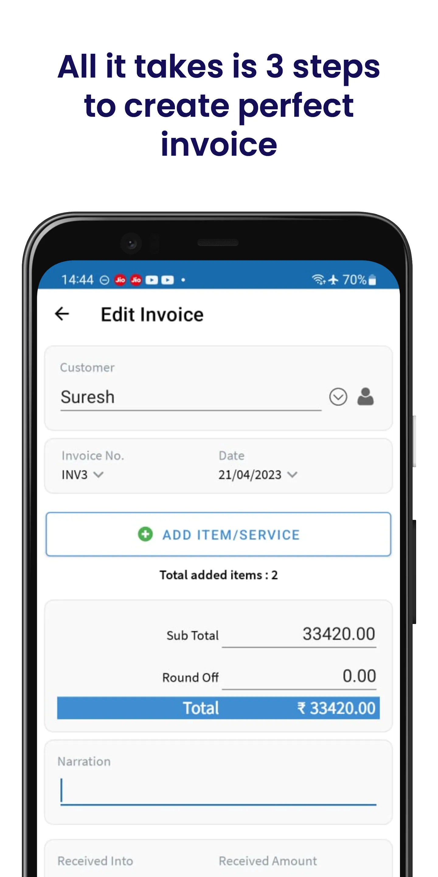 GST Invoicing Billing App | Indus Appstore | Screenshot