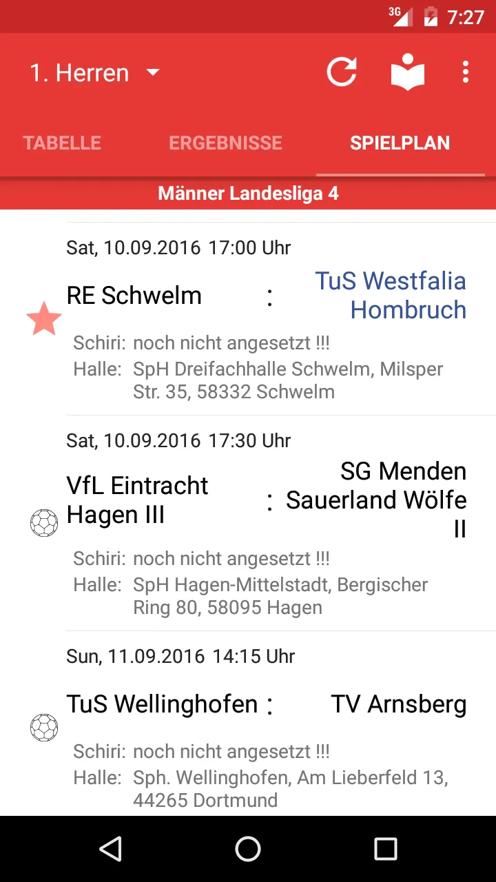 TuS Westfalia Hombruch Handbal | Indus Appstore | Screenshot