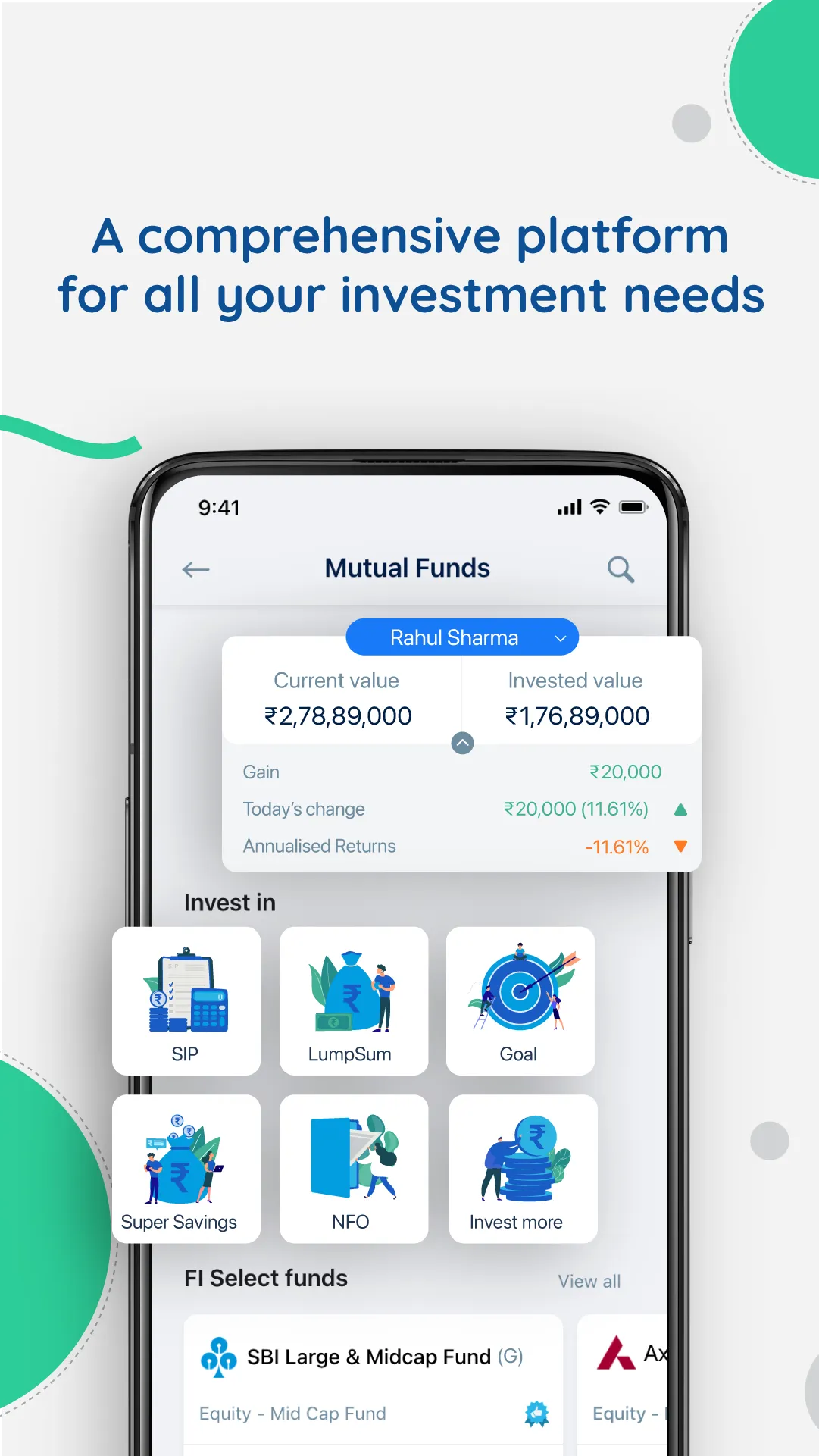 FundsIndia: Mutual Funds & SIP | Indus Appstore | Screenshot