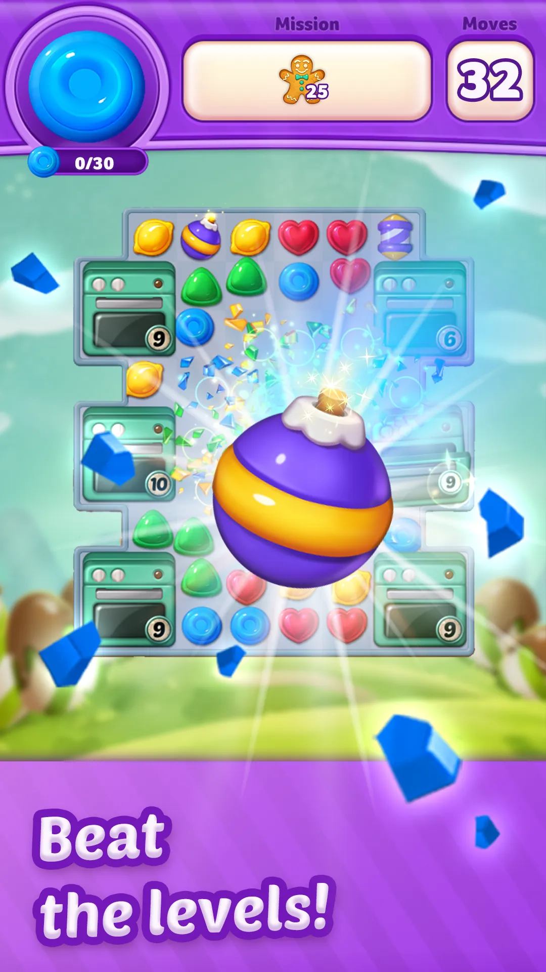 Lollipop Sweet Heroes Match3 | Indus Appstore | Screenshot