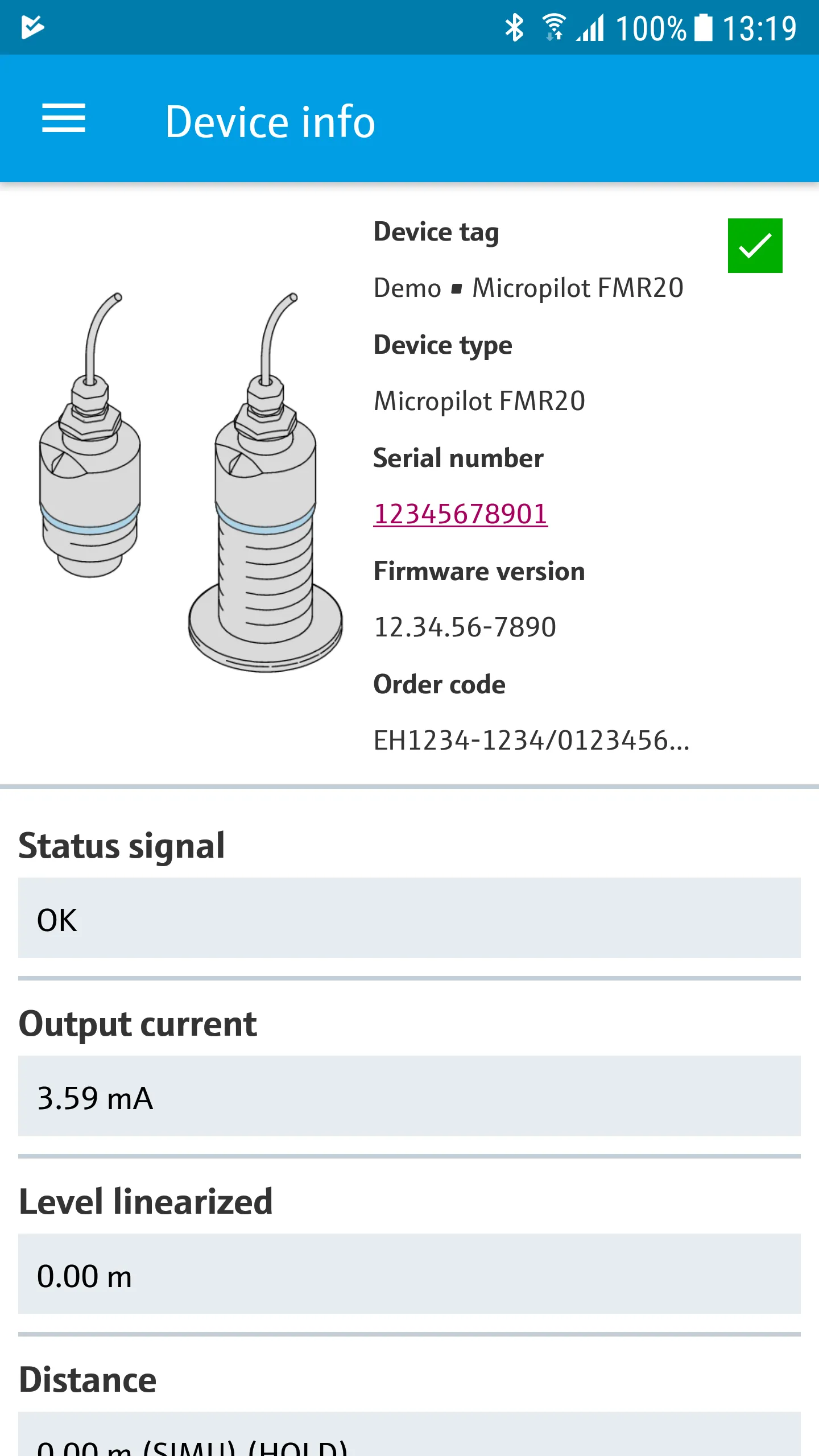 Endress+Hauser SmartBlue | Indus Appstore | Screenshot