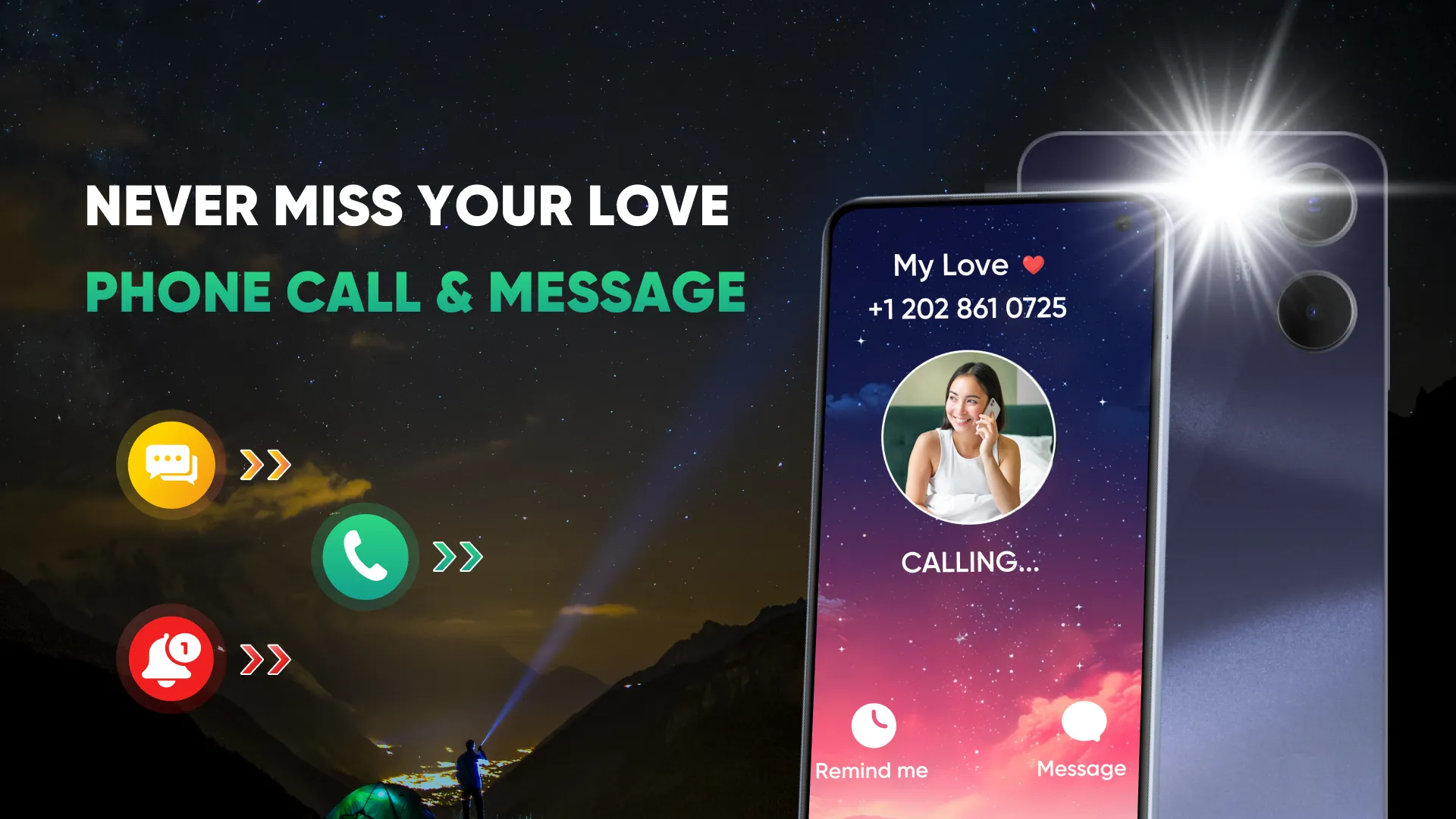 Flash alert: Call & Message | Indus Appstore | Screenshot