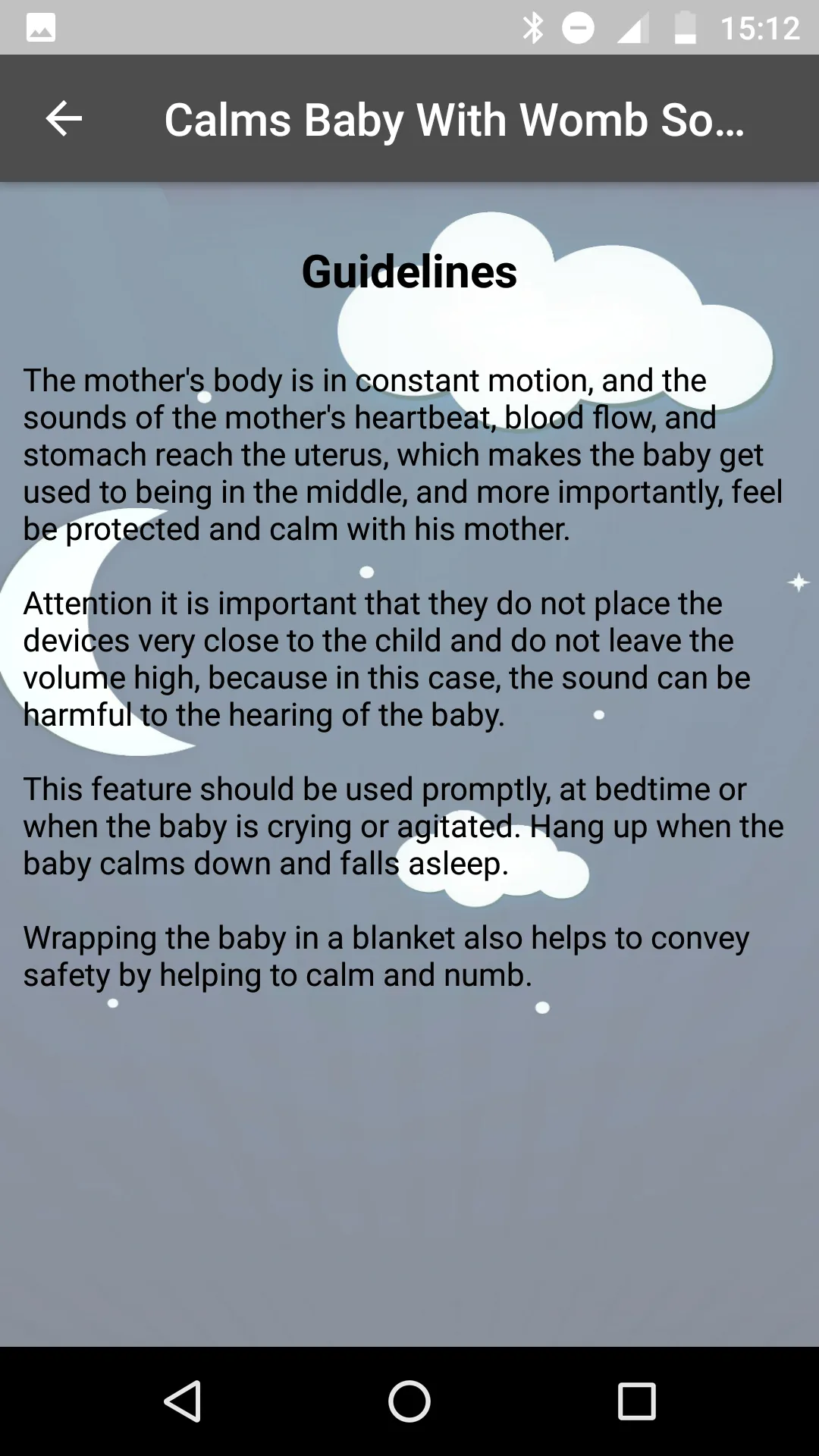 Calms Baby With Womb Sound | Indus Appstore | Screenshot