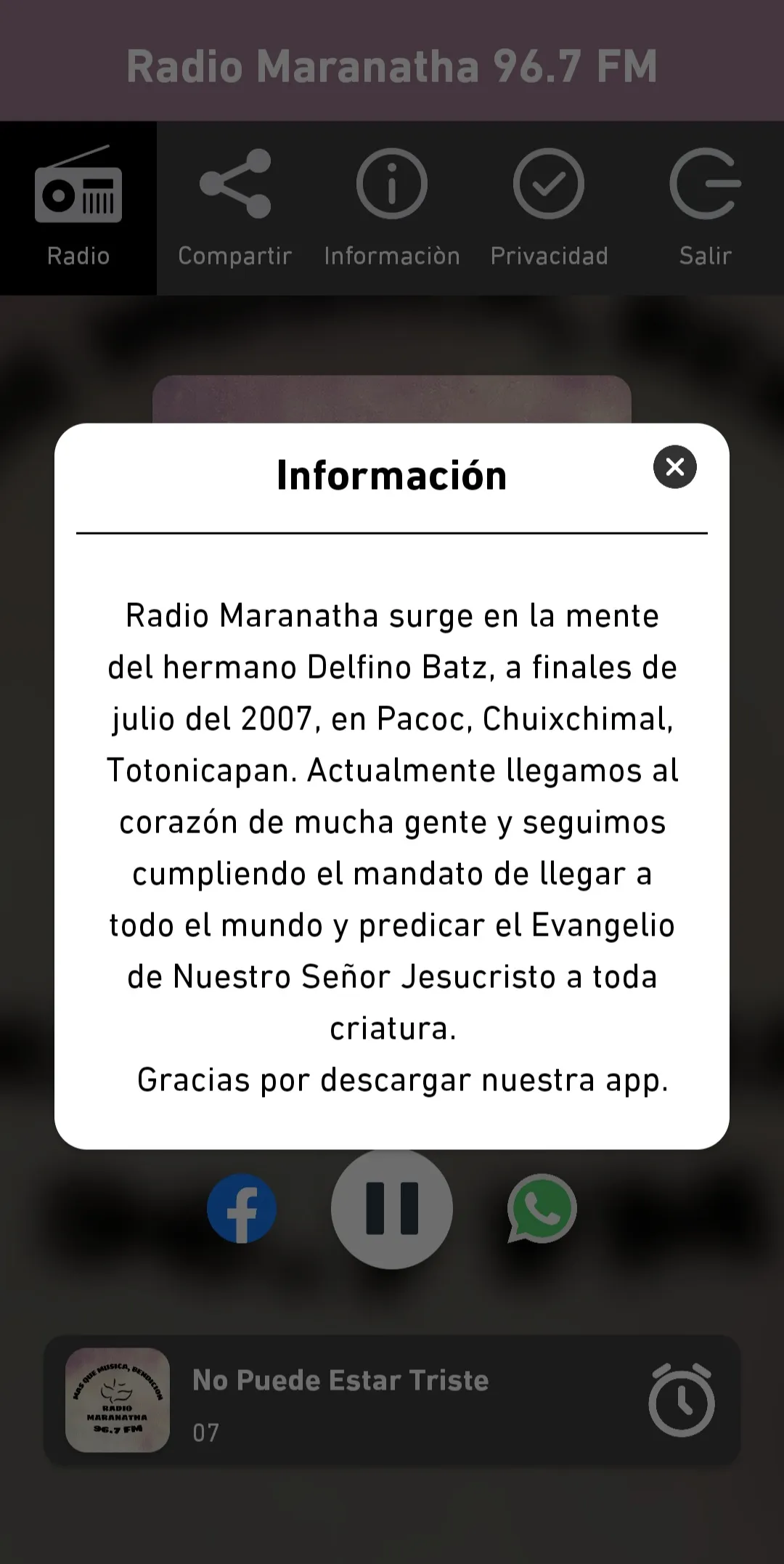 Radio Maranatha 96.7 FM | Indus Appstore | Screenshot