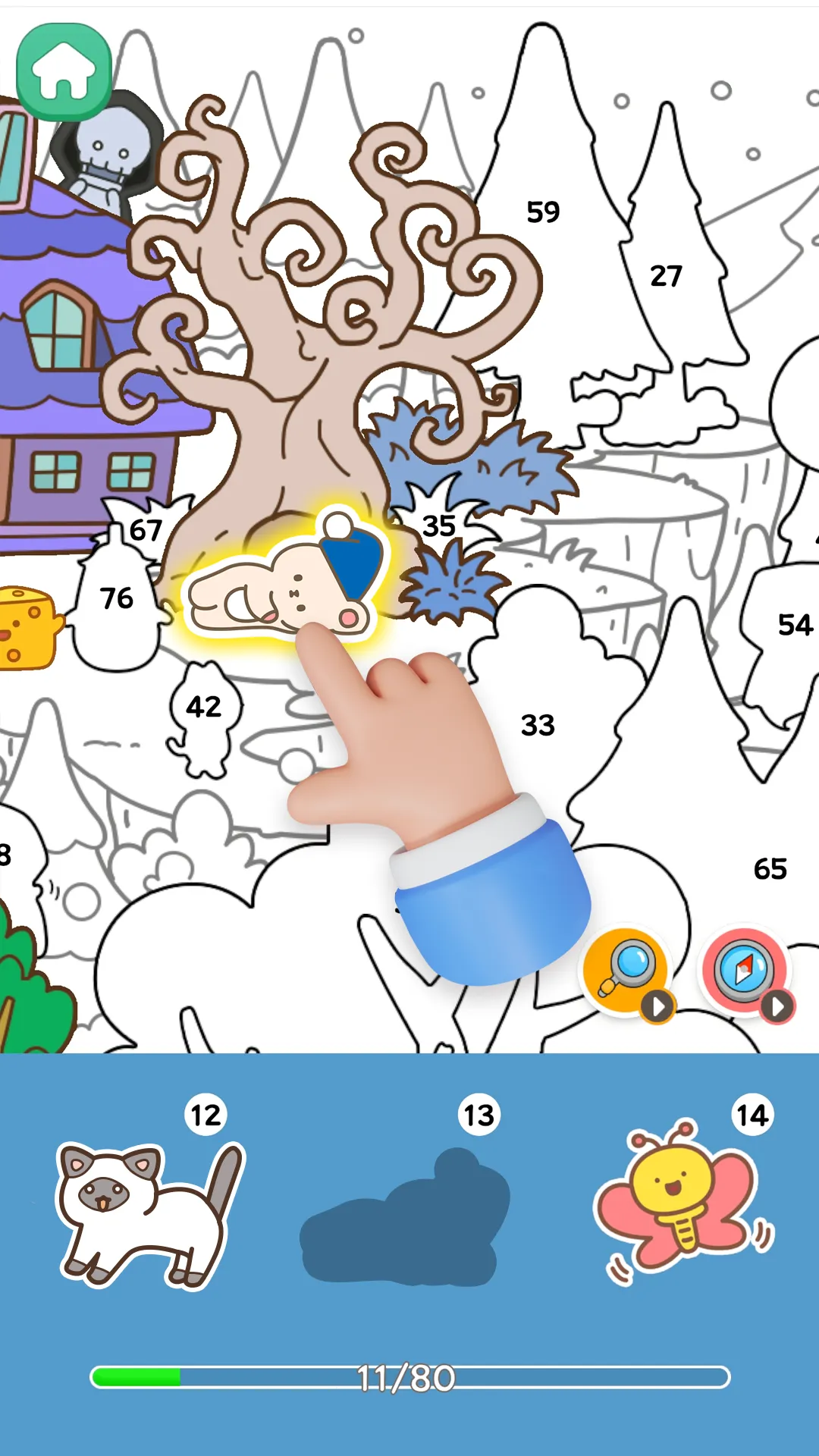 Sticker Town Puzzle:Color Book | Indus Appstore | Screenshot