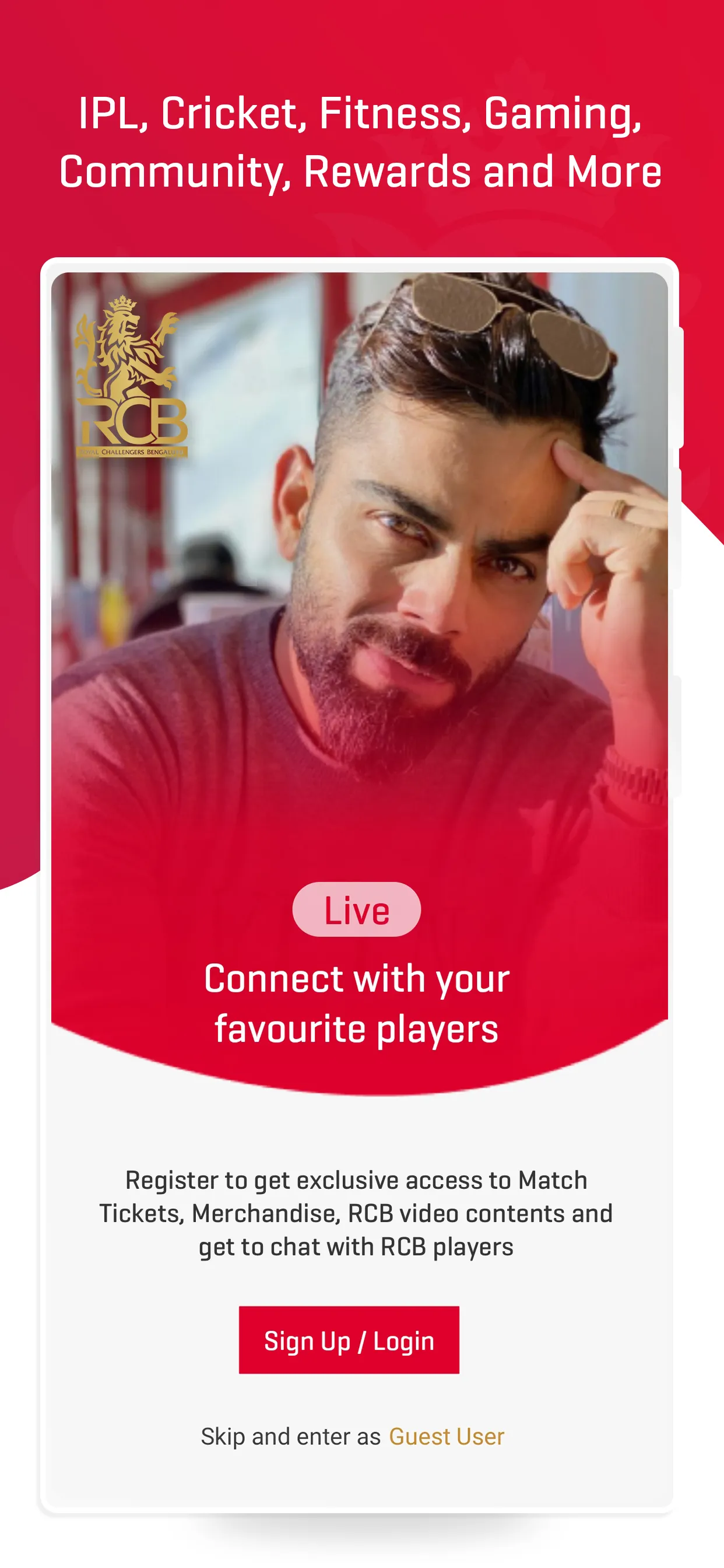 RCB Official- Live IPL Cricket | Indus Appstore | Screenshot