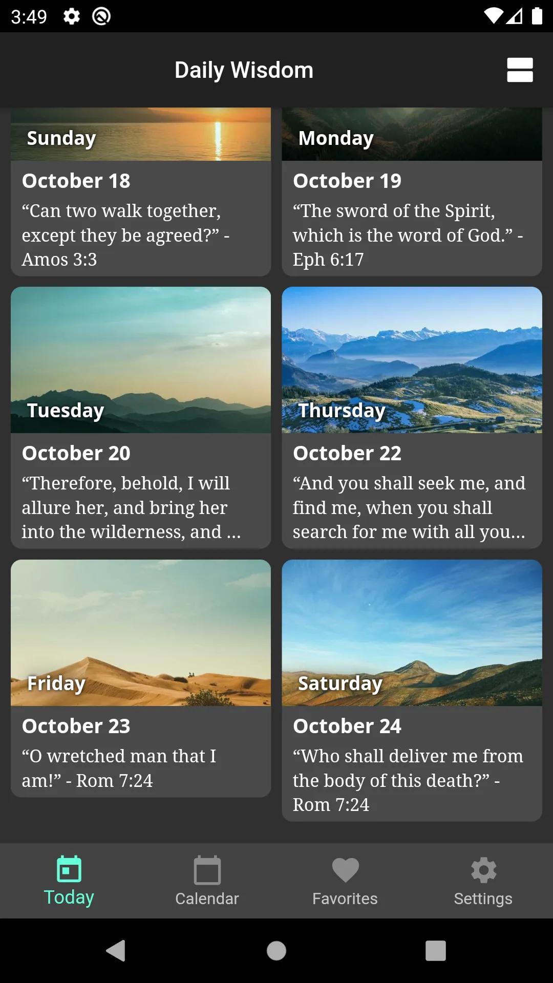 God's Daily Wisdom For Today | Indus Appstore | Screenshot