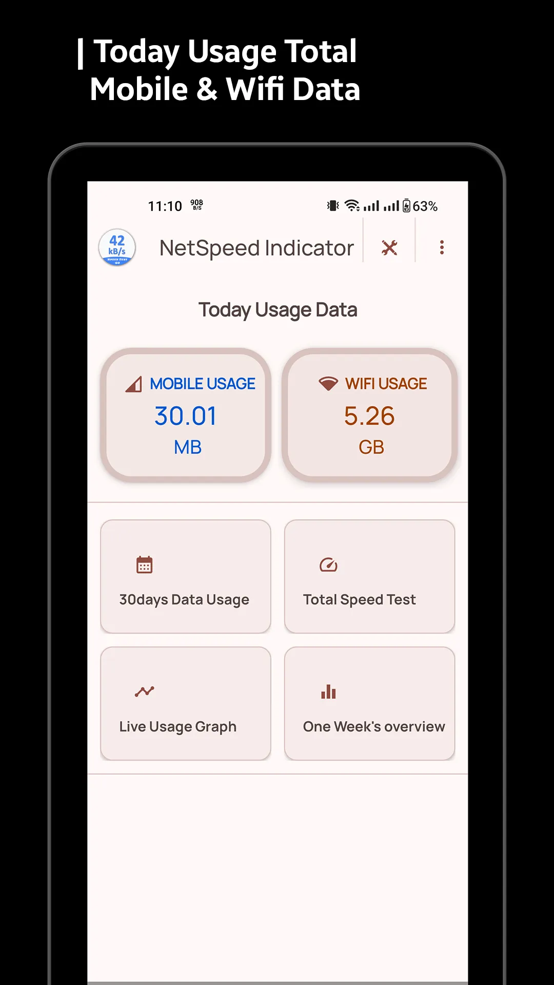 Net Speed Indicator Speed Test | Indus Appstore | Screenshot