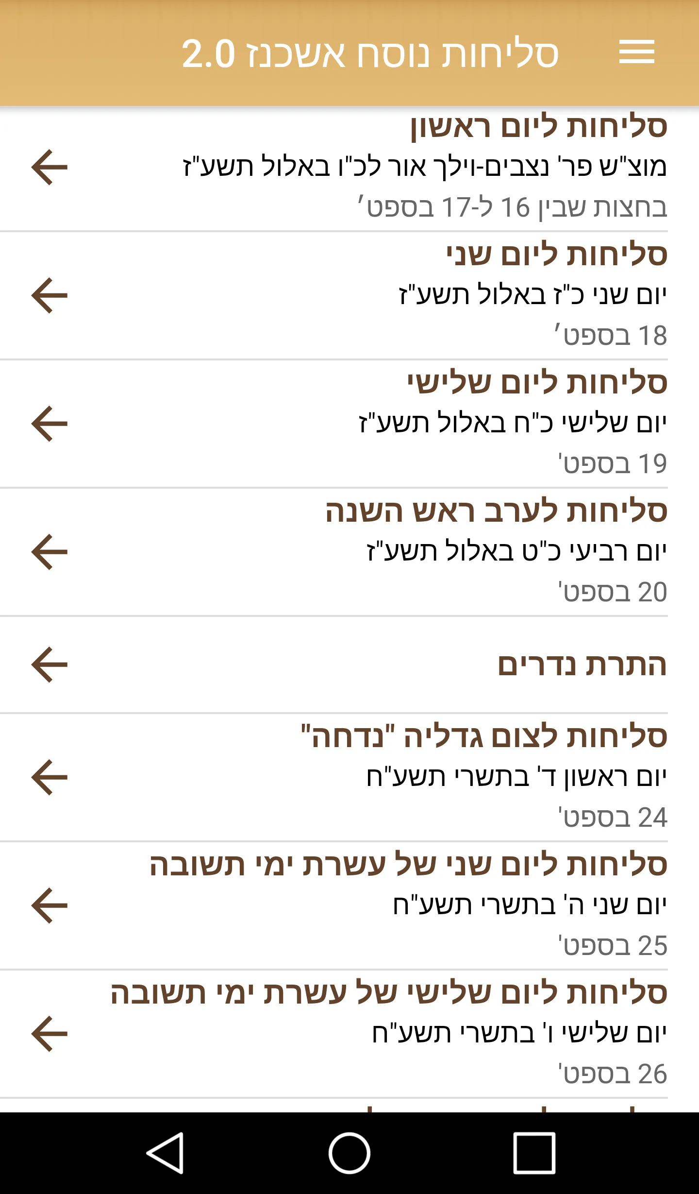 Slichot Ashkenaz Polin 2.0 | Indus Appstore | Screenshot