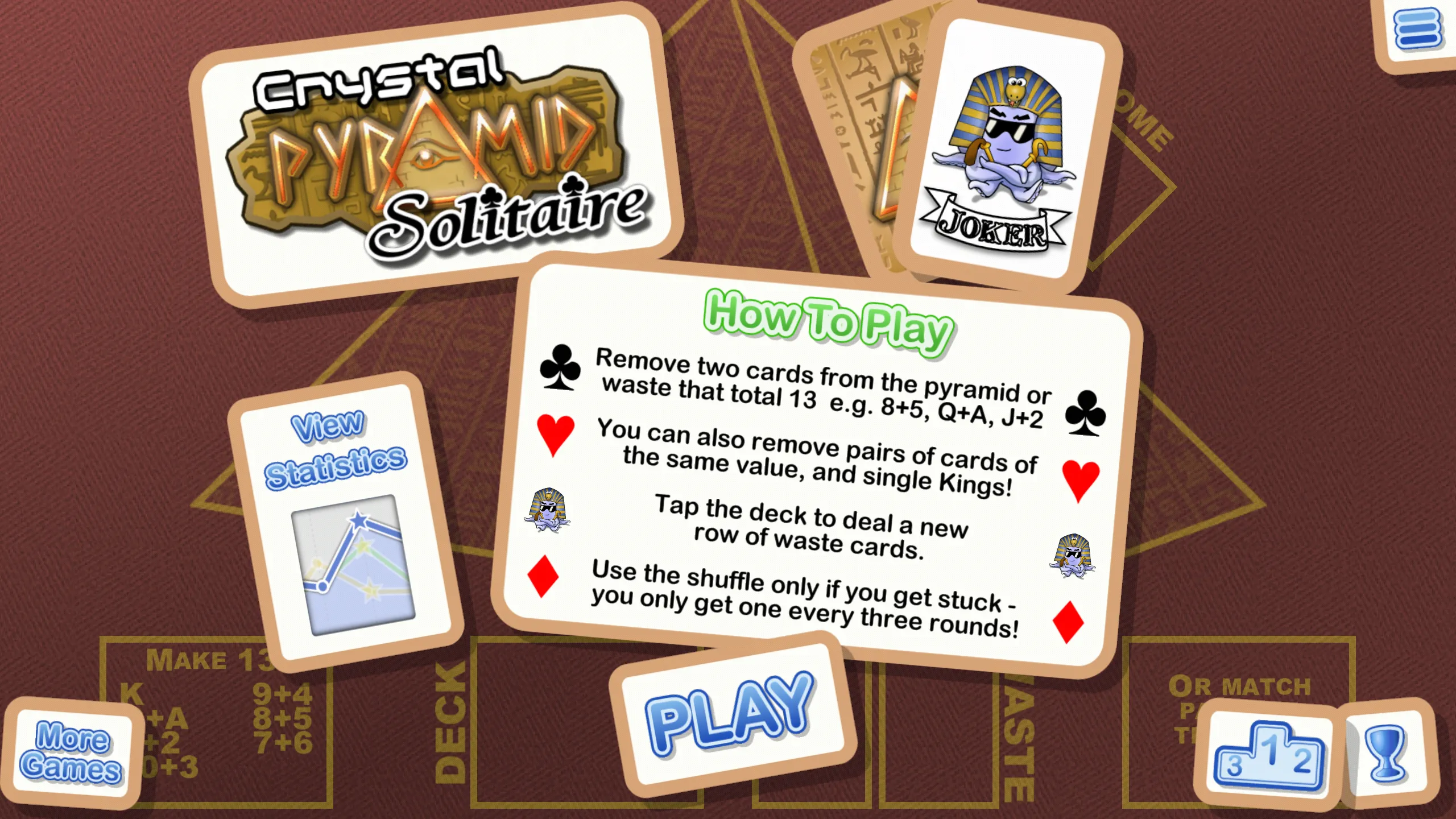 Crystal Pyramid Solitaire | Indus Appstore | Screenshot