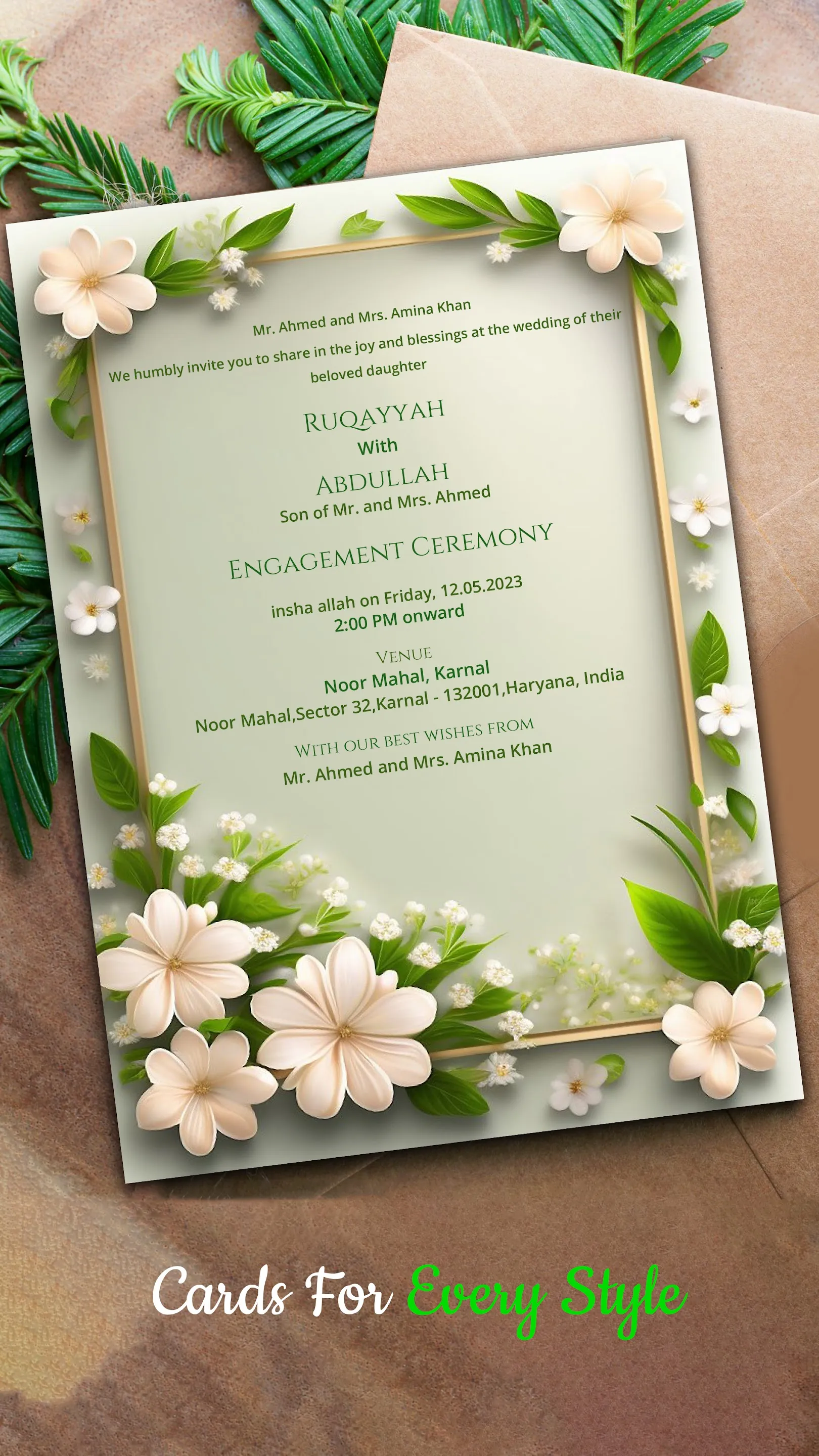 Wedding Invitation Maker | Indus Appstore | Screenshot