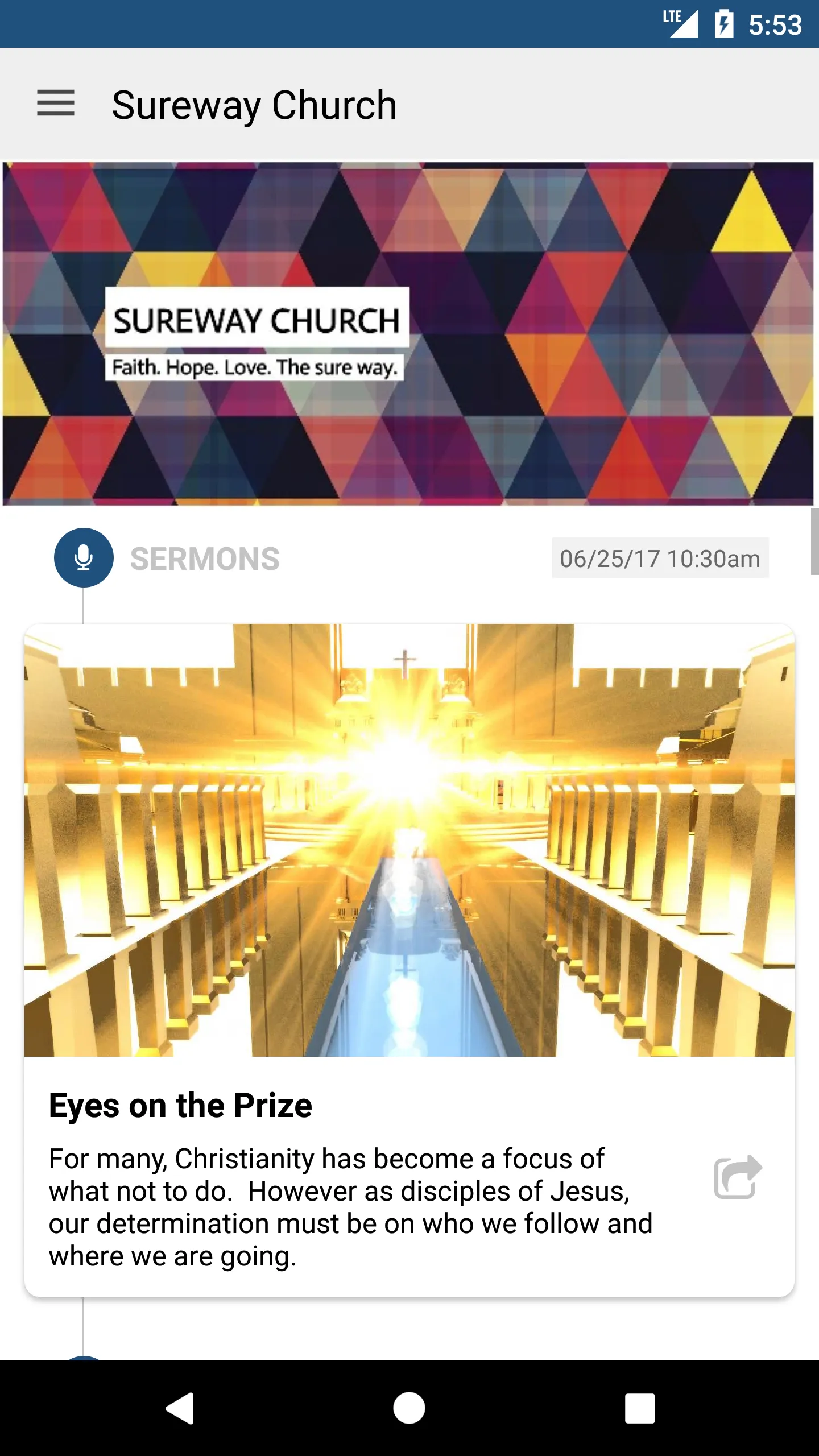 Sureway Church | Indus Appstore | Screenshot