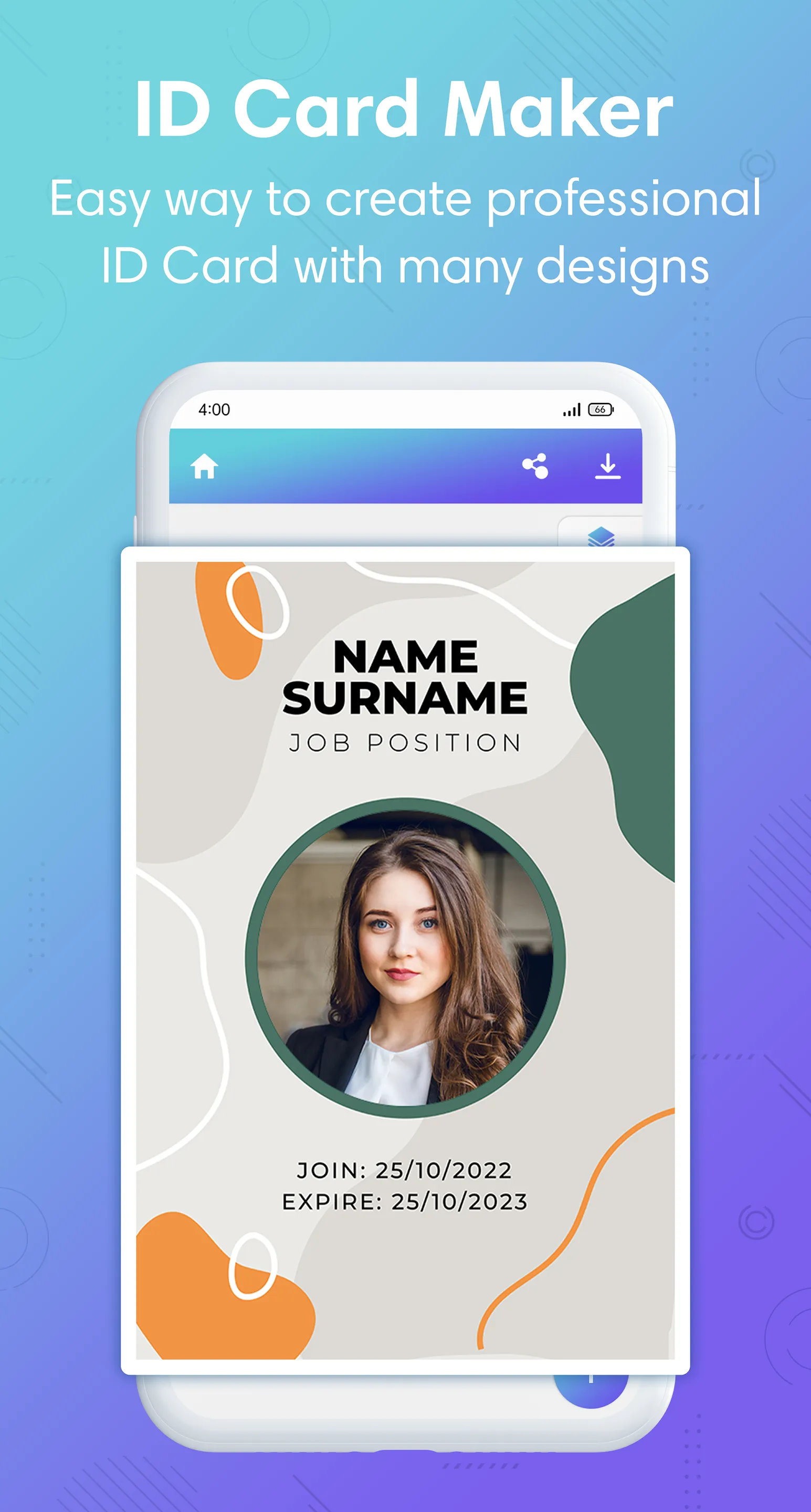 ID Card Maker - Employee ID | Indus Appstore | Screenshot