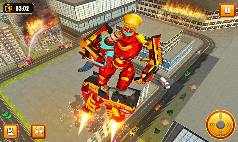 Firefighter Robot Rescue Hero | Indus Appstore | Screenshot