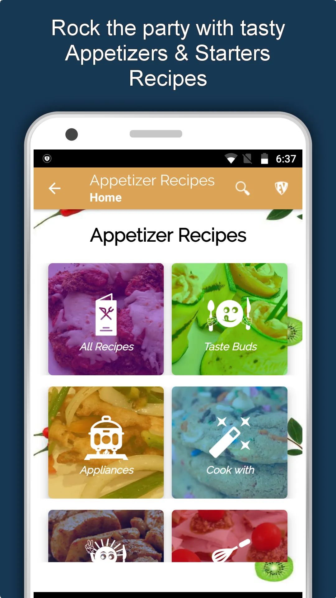 Appetizers, Snacks & Starters | Indus Appstore | Screenshot