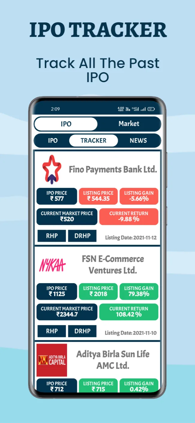 Stock Market IPO | Indus Appstore | Screenshot