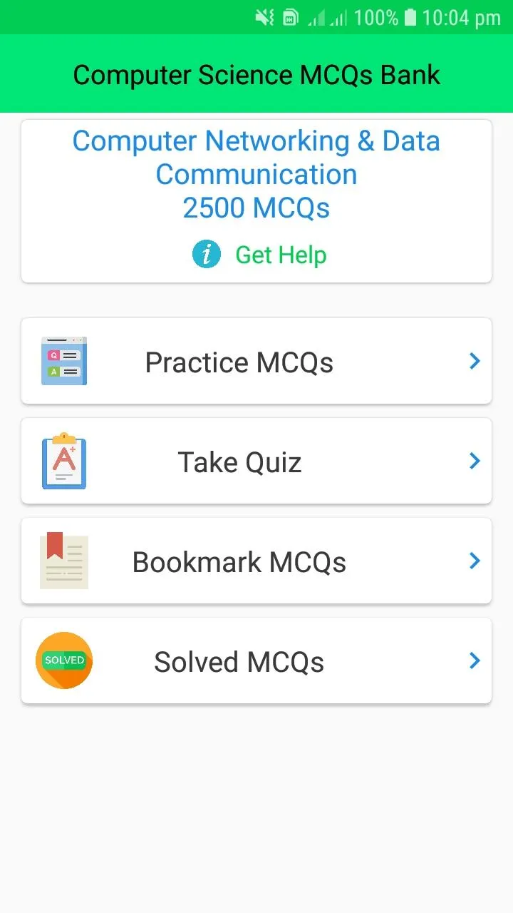 Computer Science Solved MCQs | Indus Appstore | Screenshot