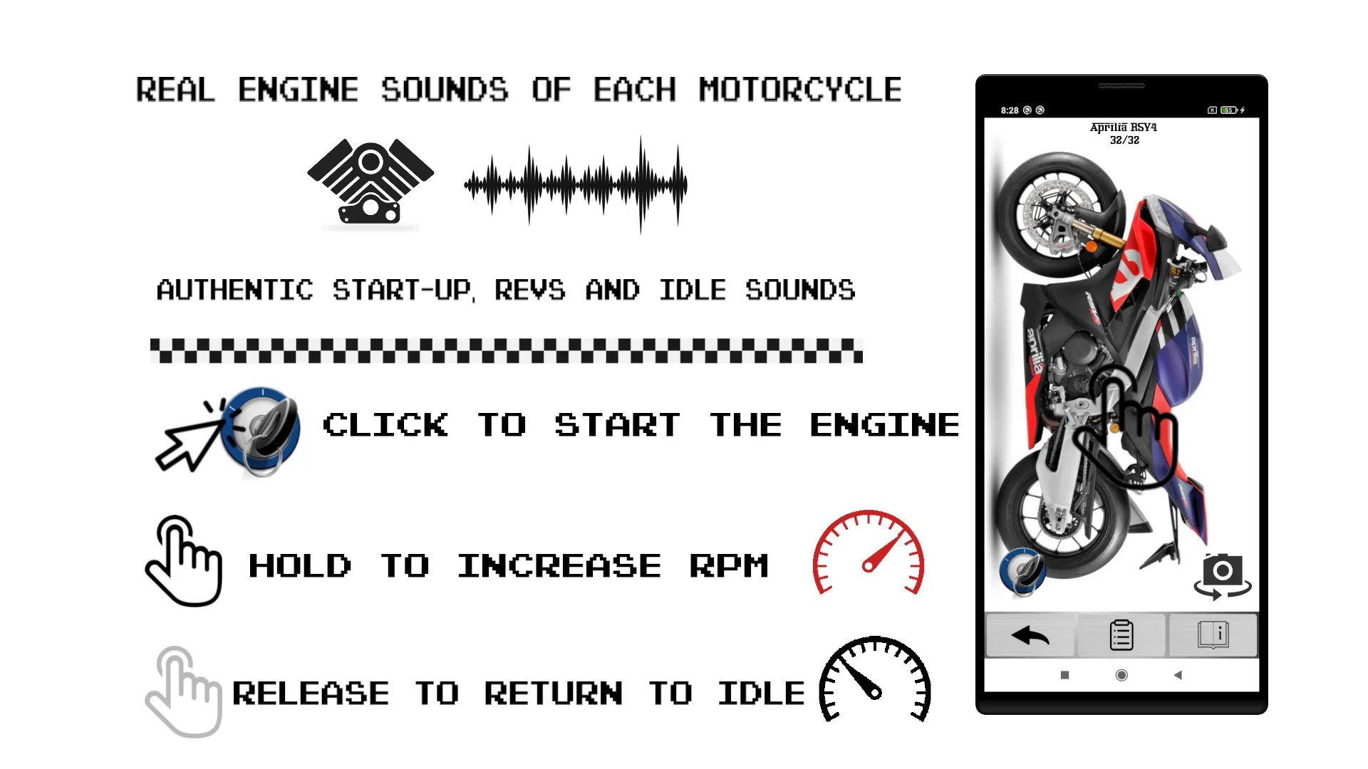 Motorcycles - Engines Sounds | Indus Appstore | Screenshot