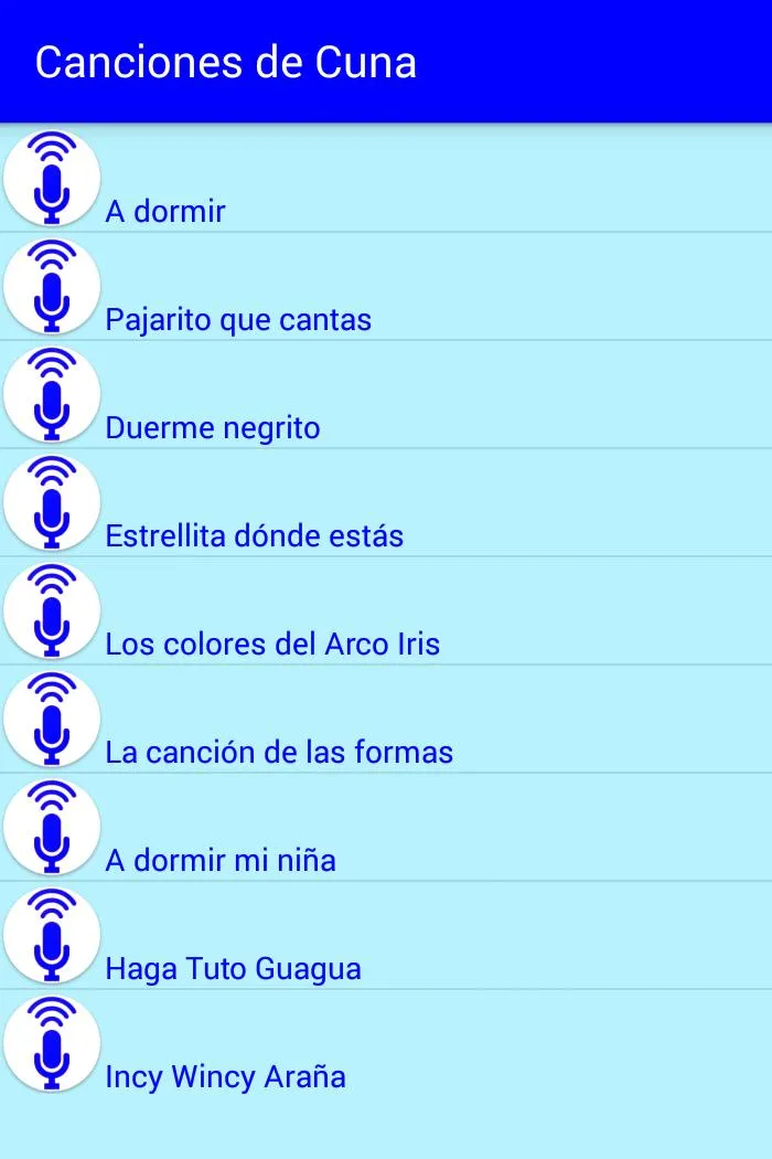 Canciones de Cuna para Bebes | Indus Appstore | Screenshot