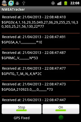 GPS NMEA Tracker | Indus Appstore | Screenshot