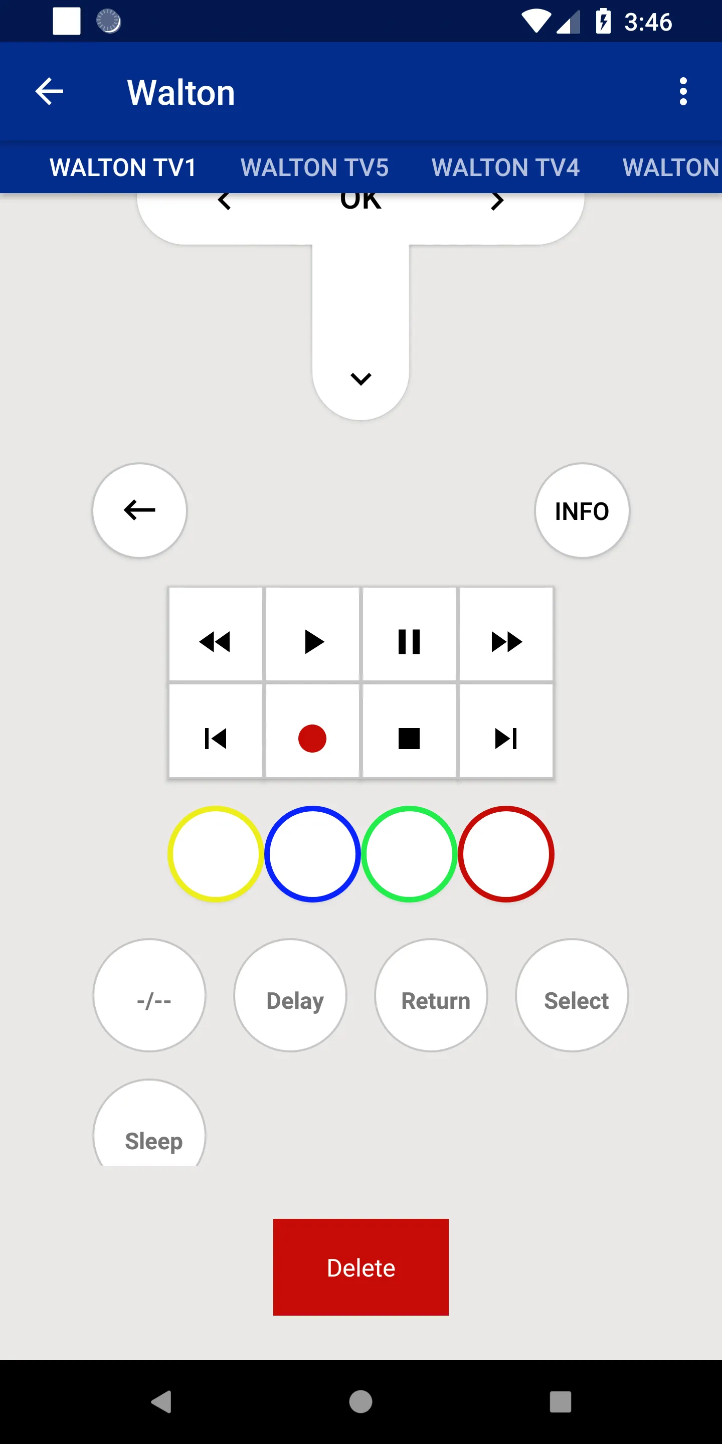 Walton TV Remote | Indus Appstore | Screenshot