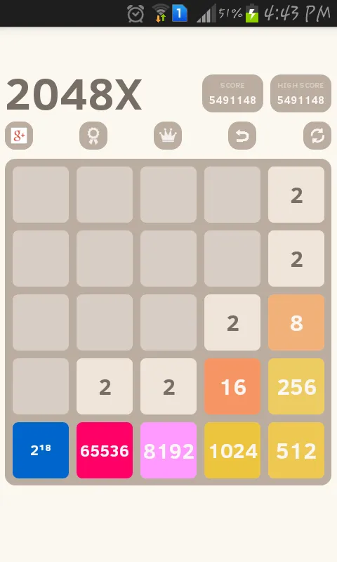 2048 Extreme (5X5) | Indus Appstore | Screenshot