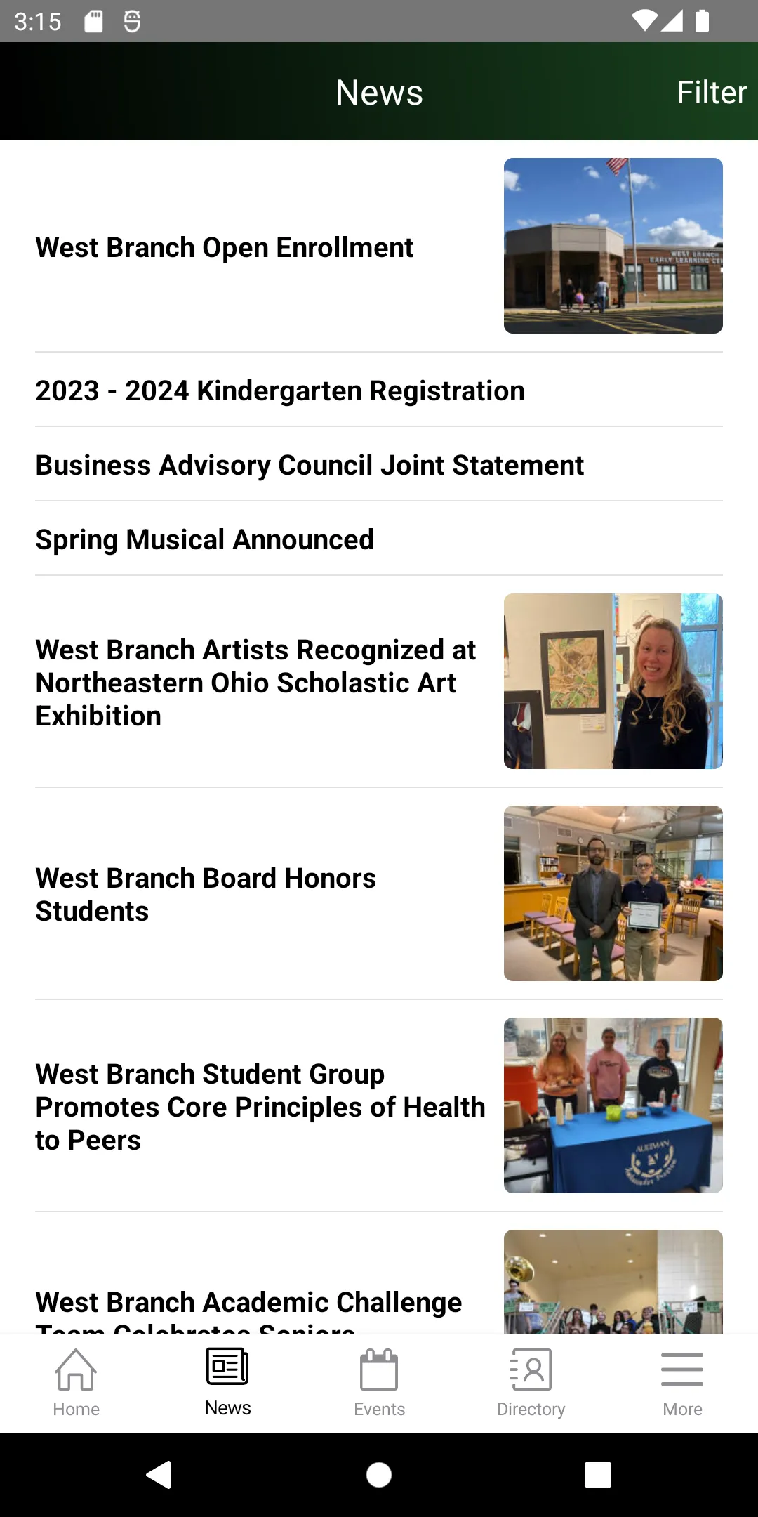 West Branch Local Schools | Indus Appstore | Screenshot