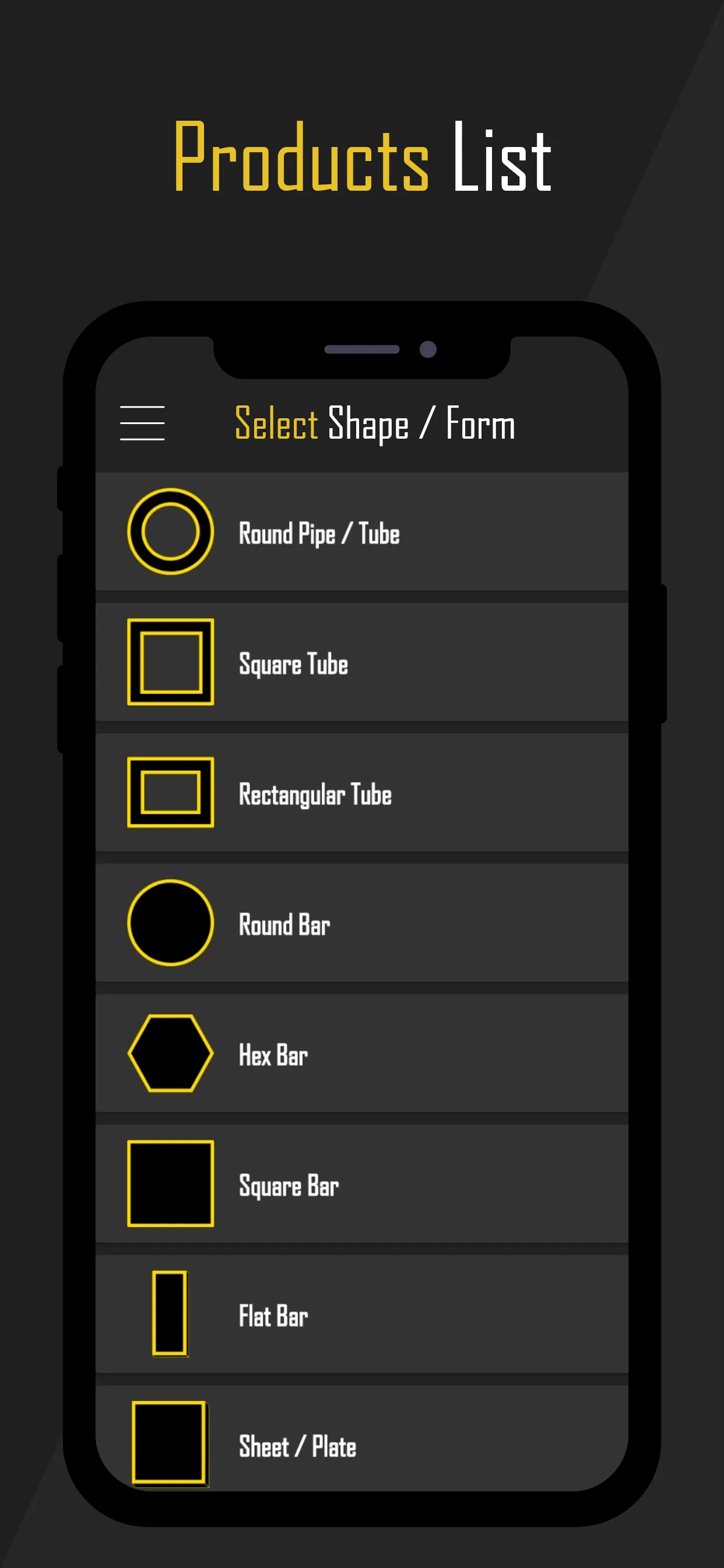 Metal Weight Calculator | Indus Appstore | Screenshot