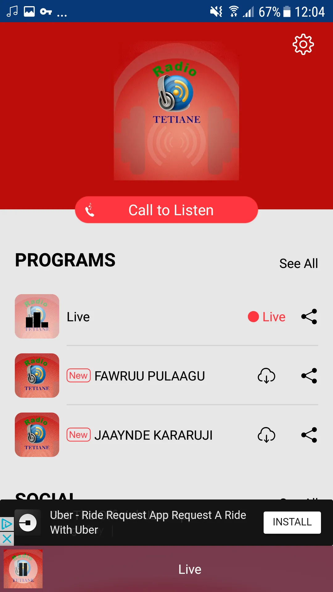 Radio Tetiane | Indus Appstore | Screenshot