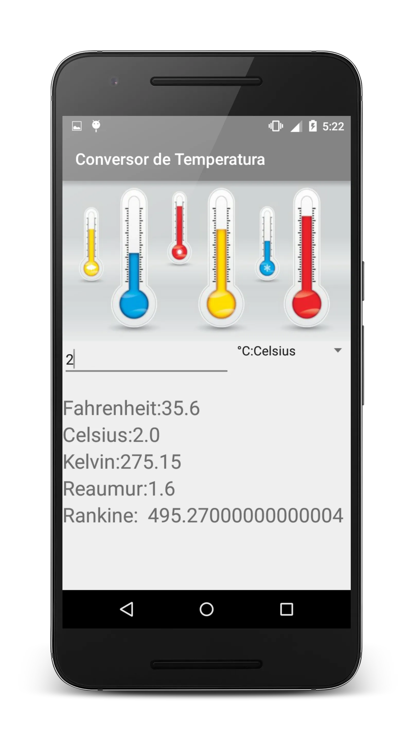 Conversor de Temperatura | Indus Appstore | Screenshot