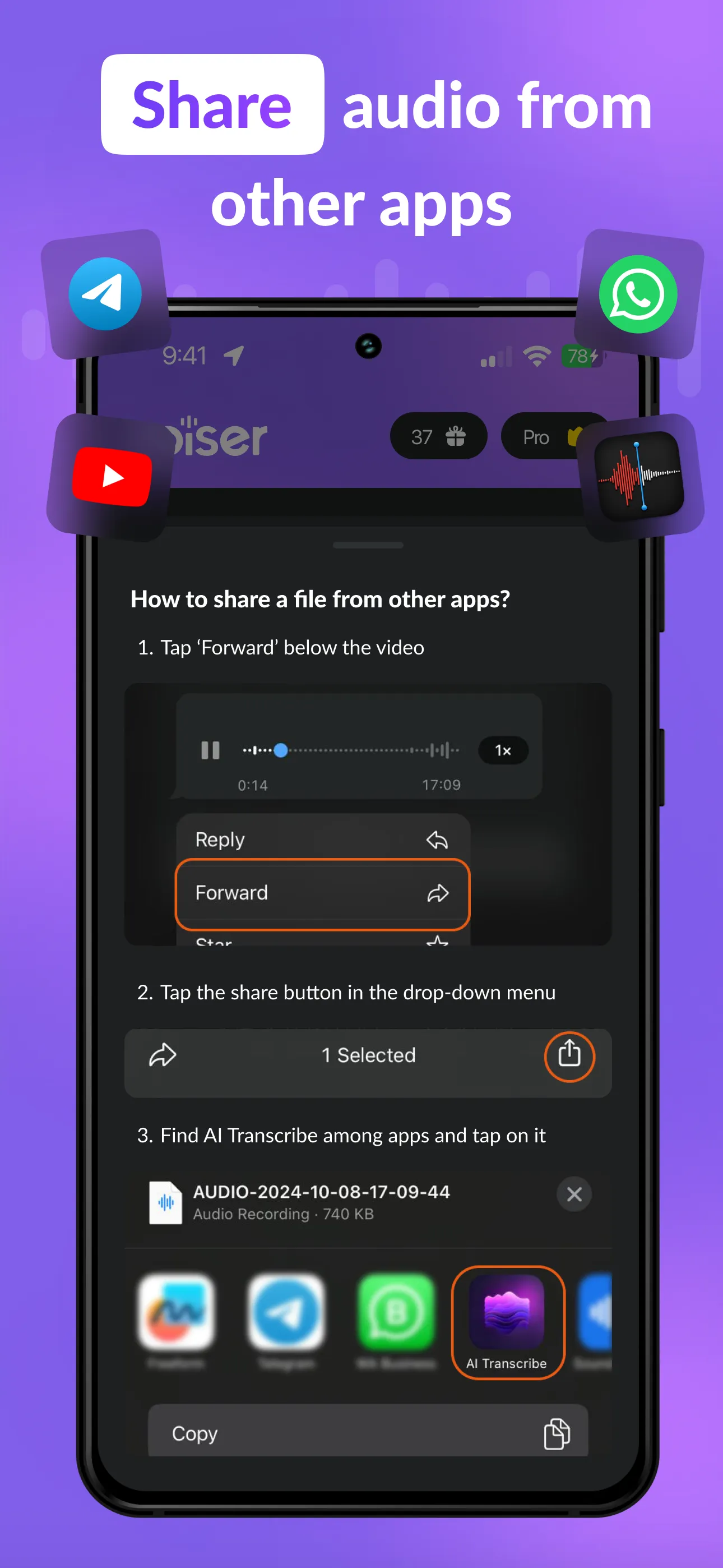 AI Transcriber: Speech to Text | Indus Appstore | Screenshot