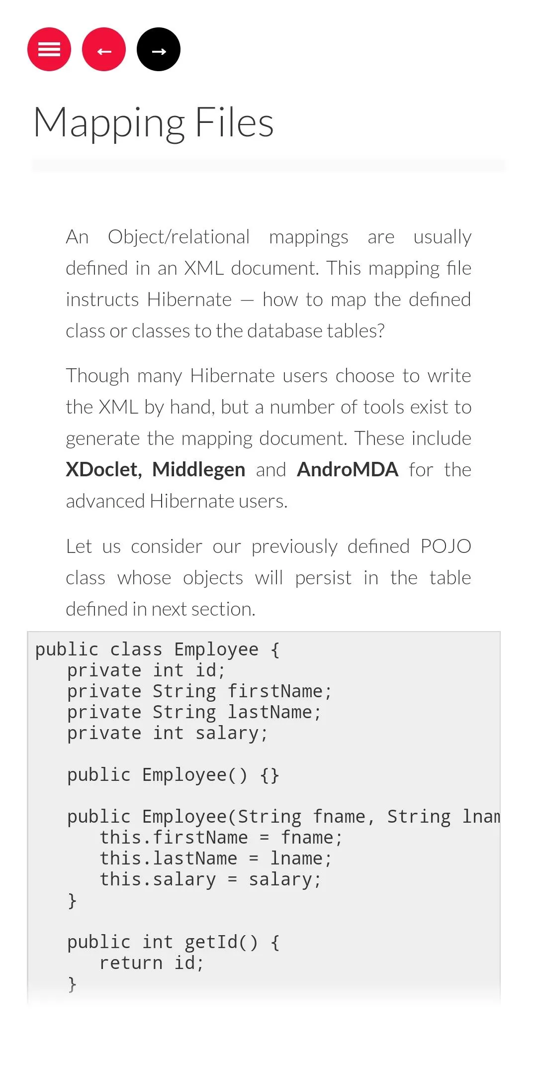 Learn Hibernate Tutorial | Indus Appstore | Screenshot