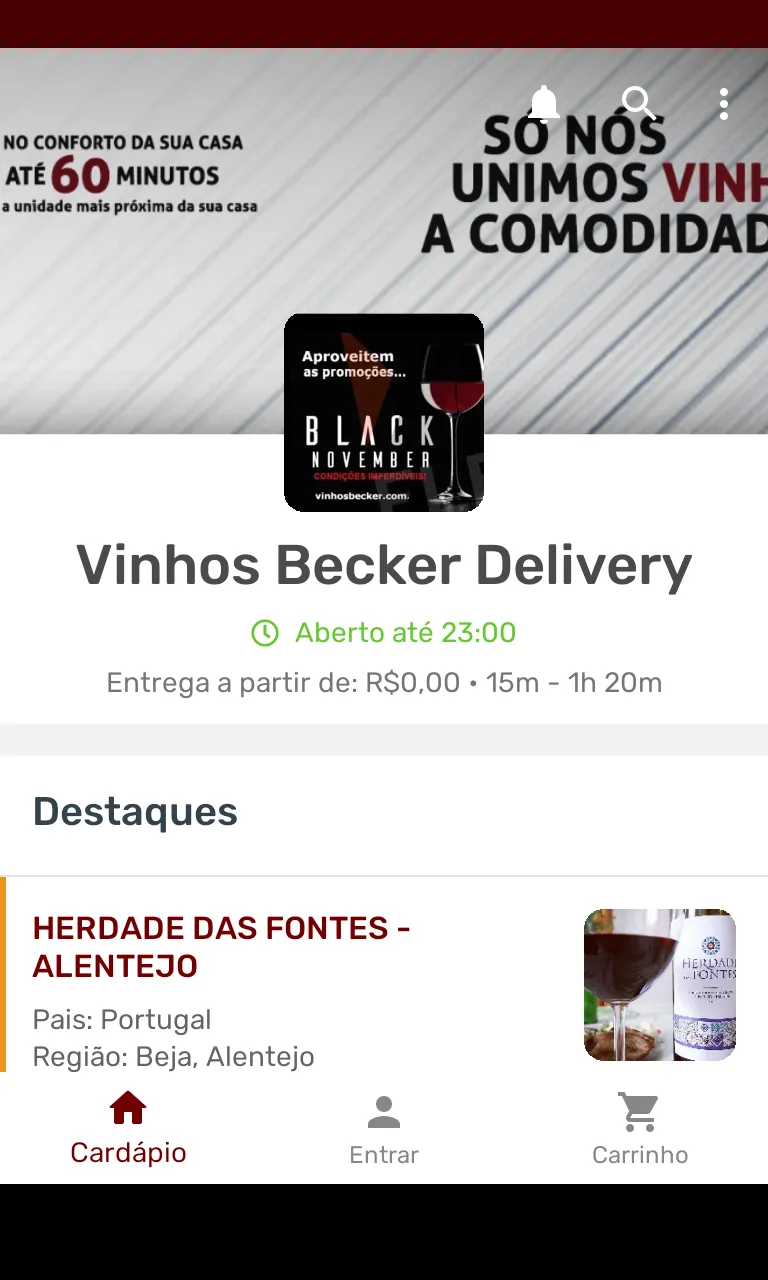 Vinhos Becker Delivery | Indus Appstore | Screenshot