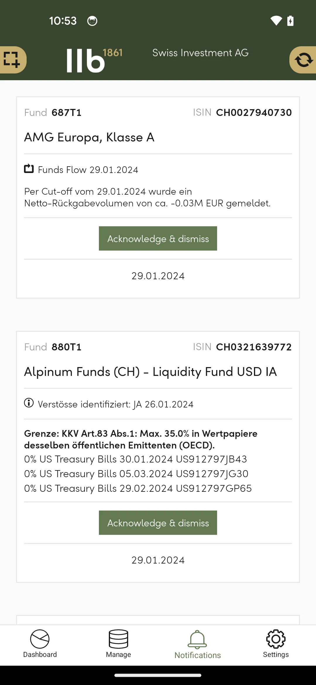 MyFunds - LLB SWISS | Indus Appstore | Screenshot