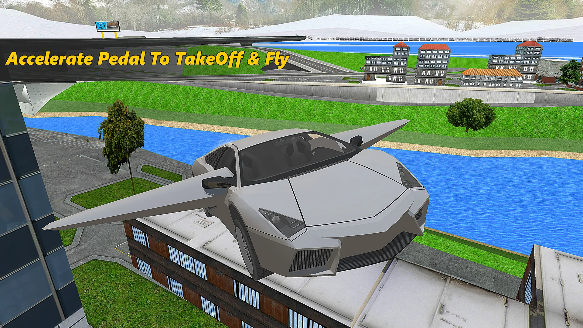 Real Flying Car Simulator | Indus Appstore | Screenshot