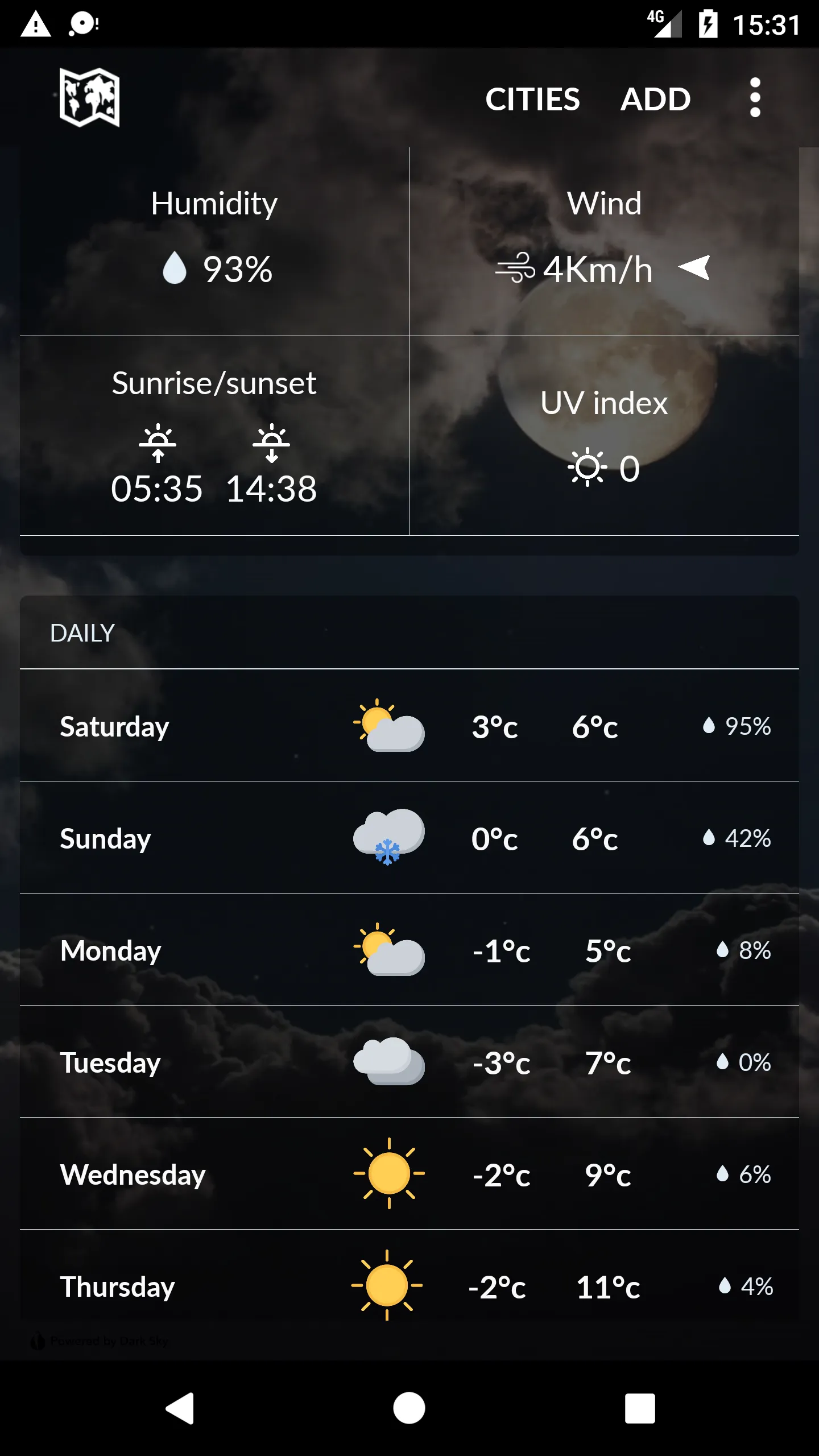 Romania Weather | Indus Appstore | Screenshot