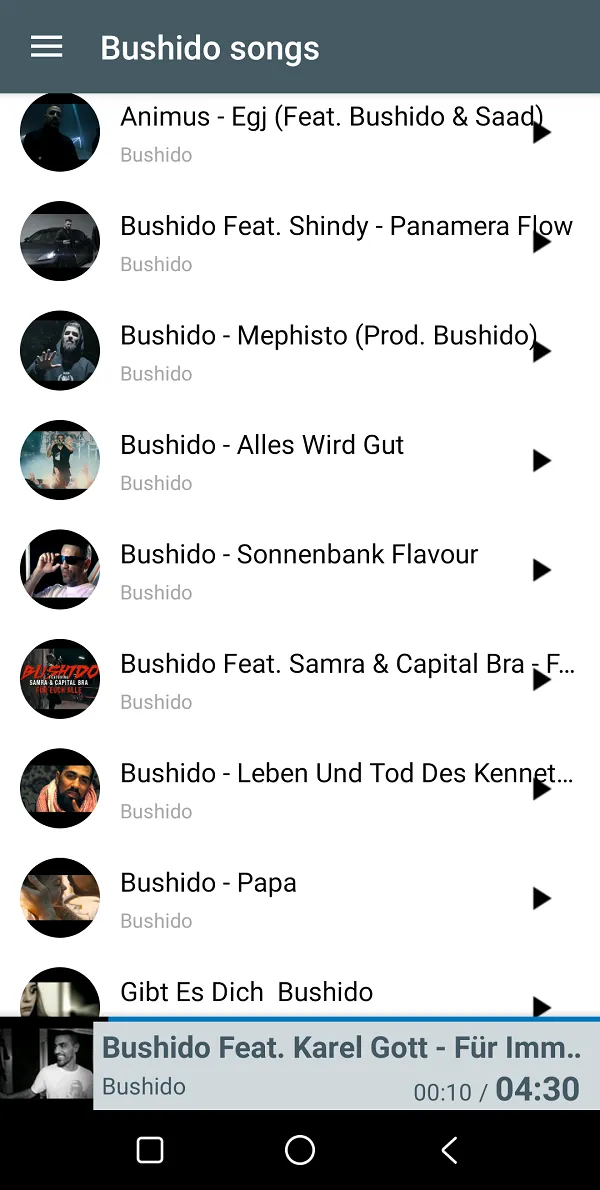 Bushido Songs - Deutsch RAP | Indus Appstore | Screenshot