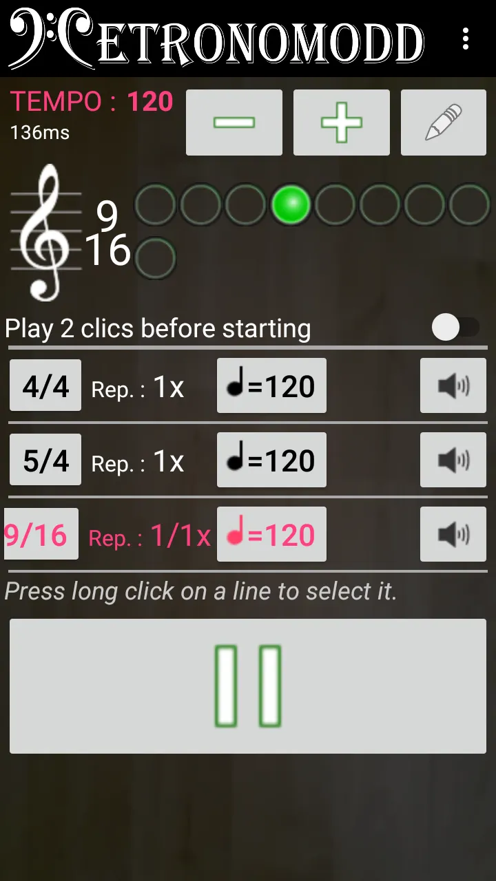 Programmable metronome | Indus Appstore | Screenshot