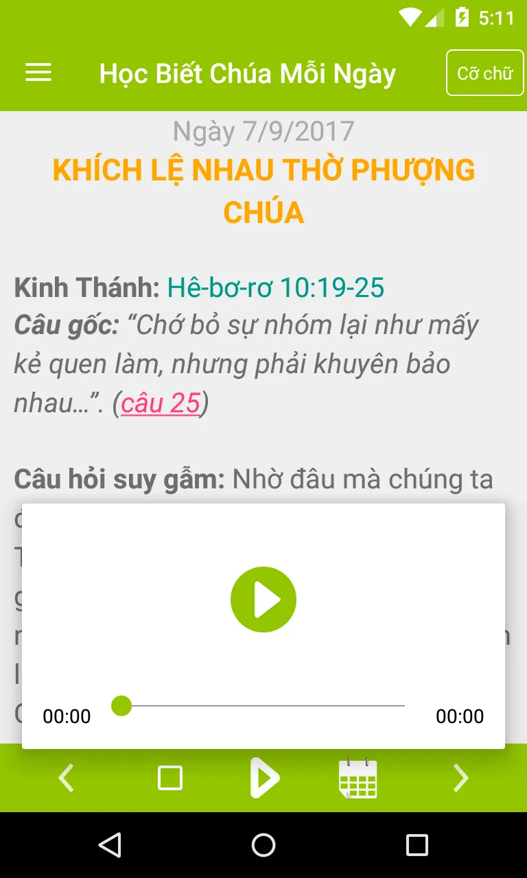 Bài Học Kinh Thánh Hằng Ngày | Indus Appstore | Screenshot