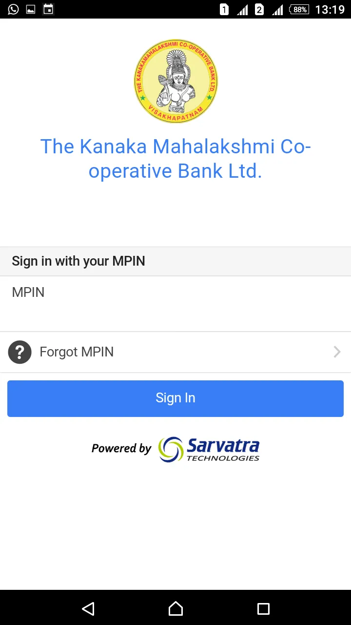 KANAKA MAHALAKSHMI BANK MOBILE | Indus Appstore | Screenshot