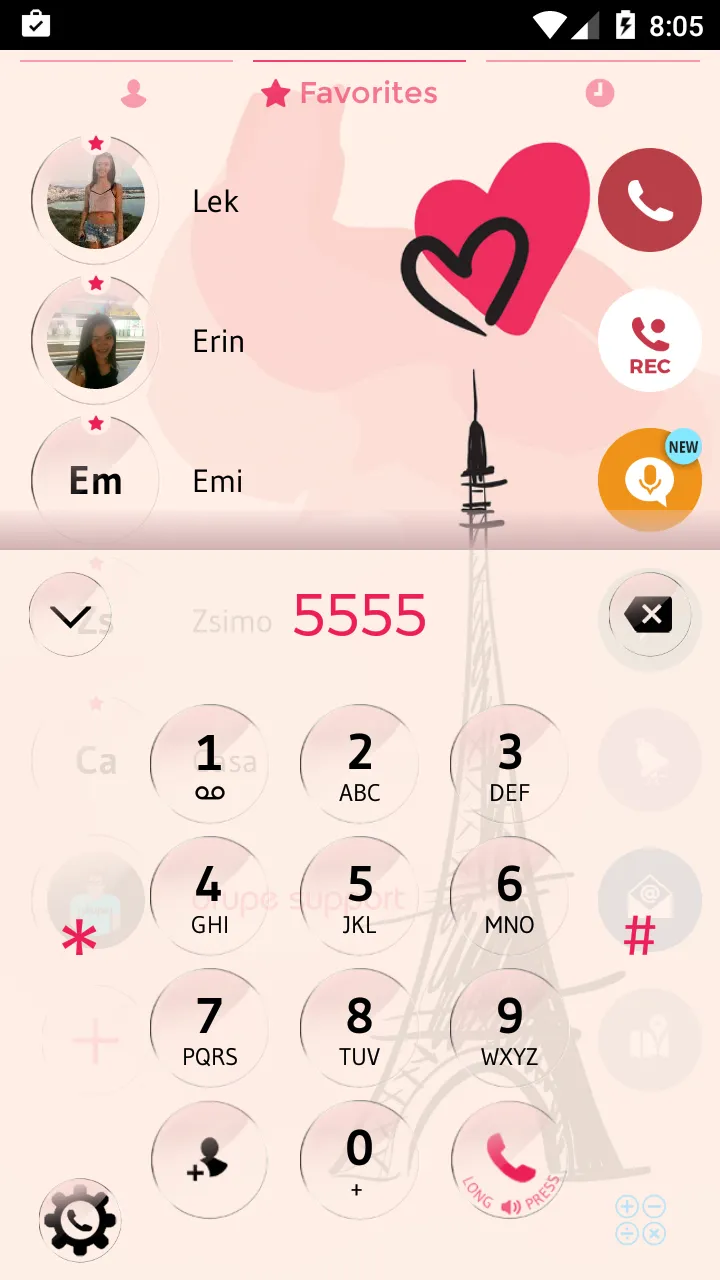 Theme Dialer Glass Paris | Indus Appstore | Screenshot